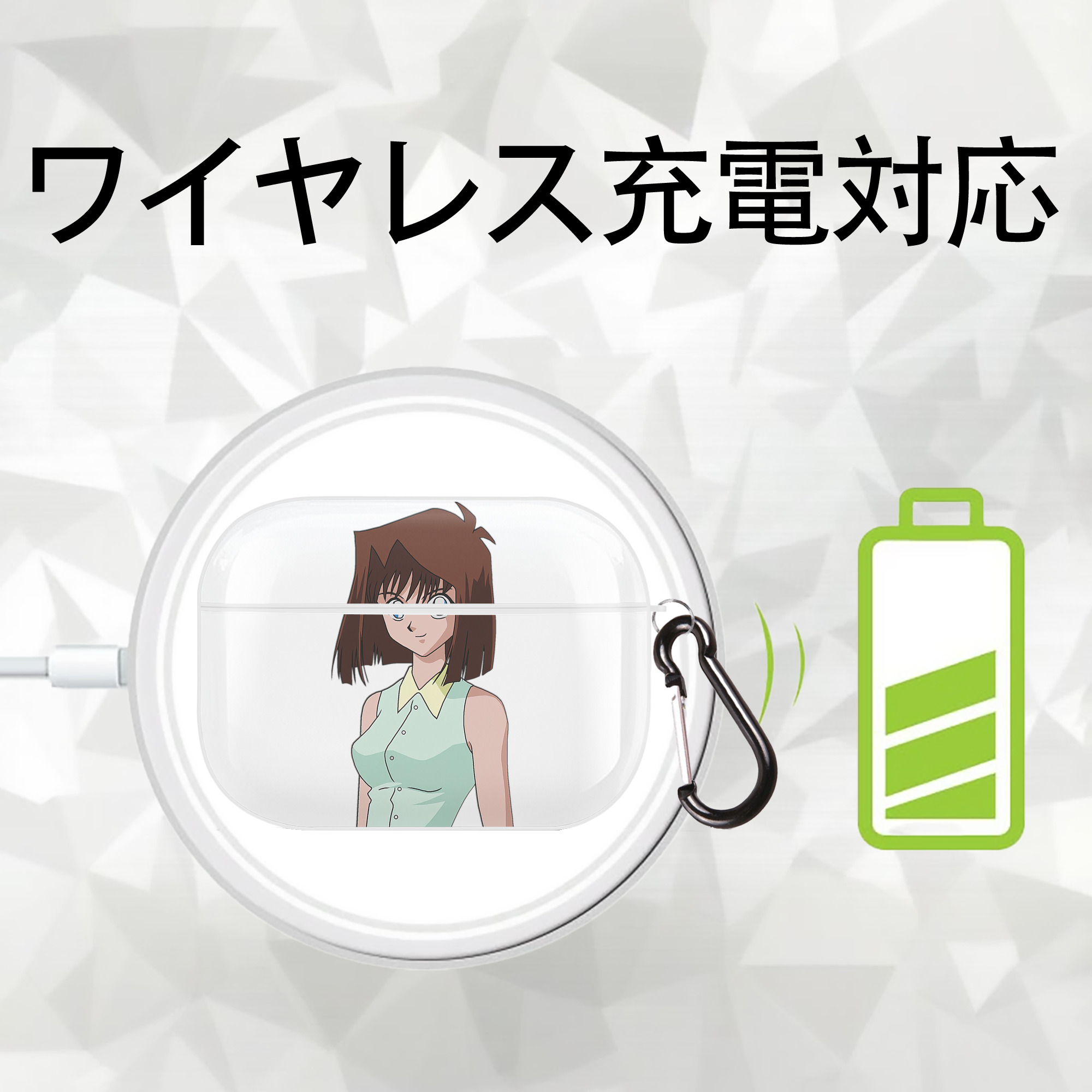 遊☆戯☆王 Yu-Gi-Oh! 【AirPods Pro用】ハードシェル保護ケース 耐衝撃・防指紋・カラビナ付き商品仕様