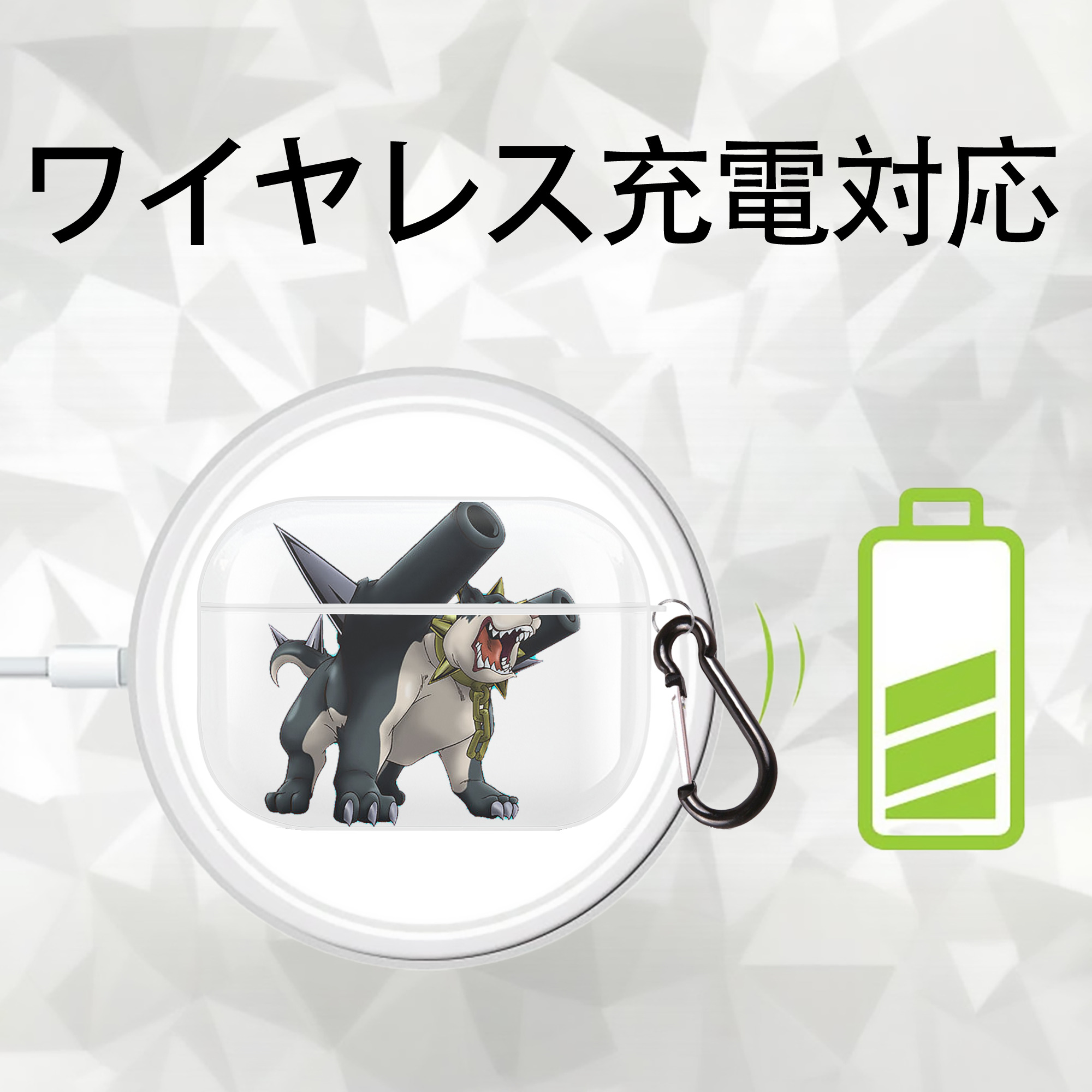 遊☆戯☆王 Yu-Gi-Oh! 【AirPods Pro用】ハードシェル保護ケース 耐衝撃・防指紋・カラビナ付き商品仕様