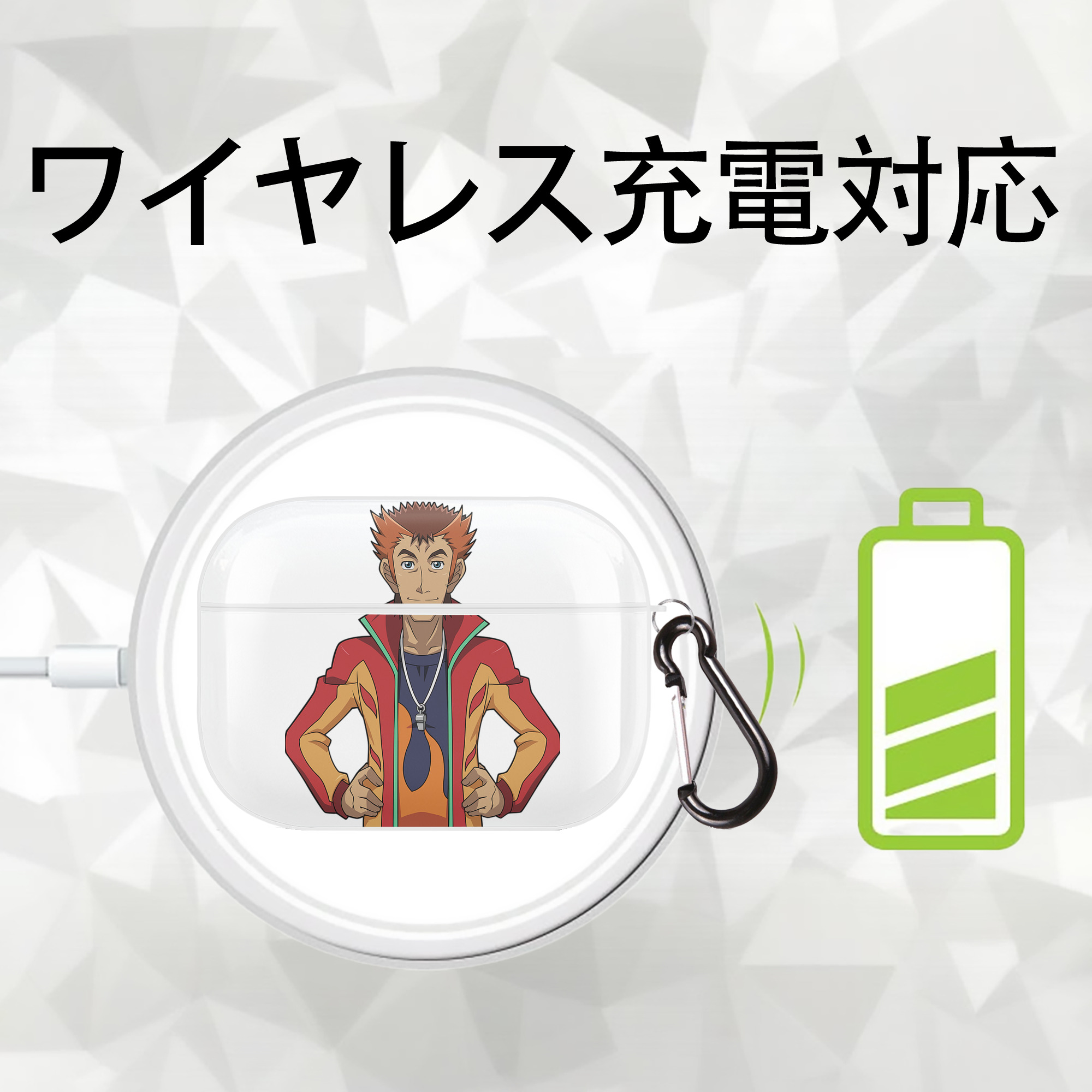 遊☆戯☆王 Yu-Gi-Oh! 【AirPods Pro用】ハードシェル保護ケース 耐衝撃・防指紋・カラビナ付き商品仕様