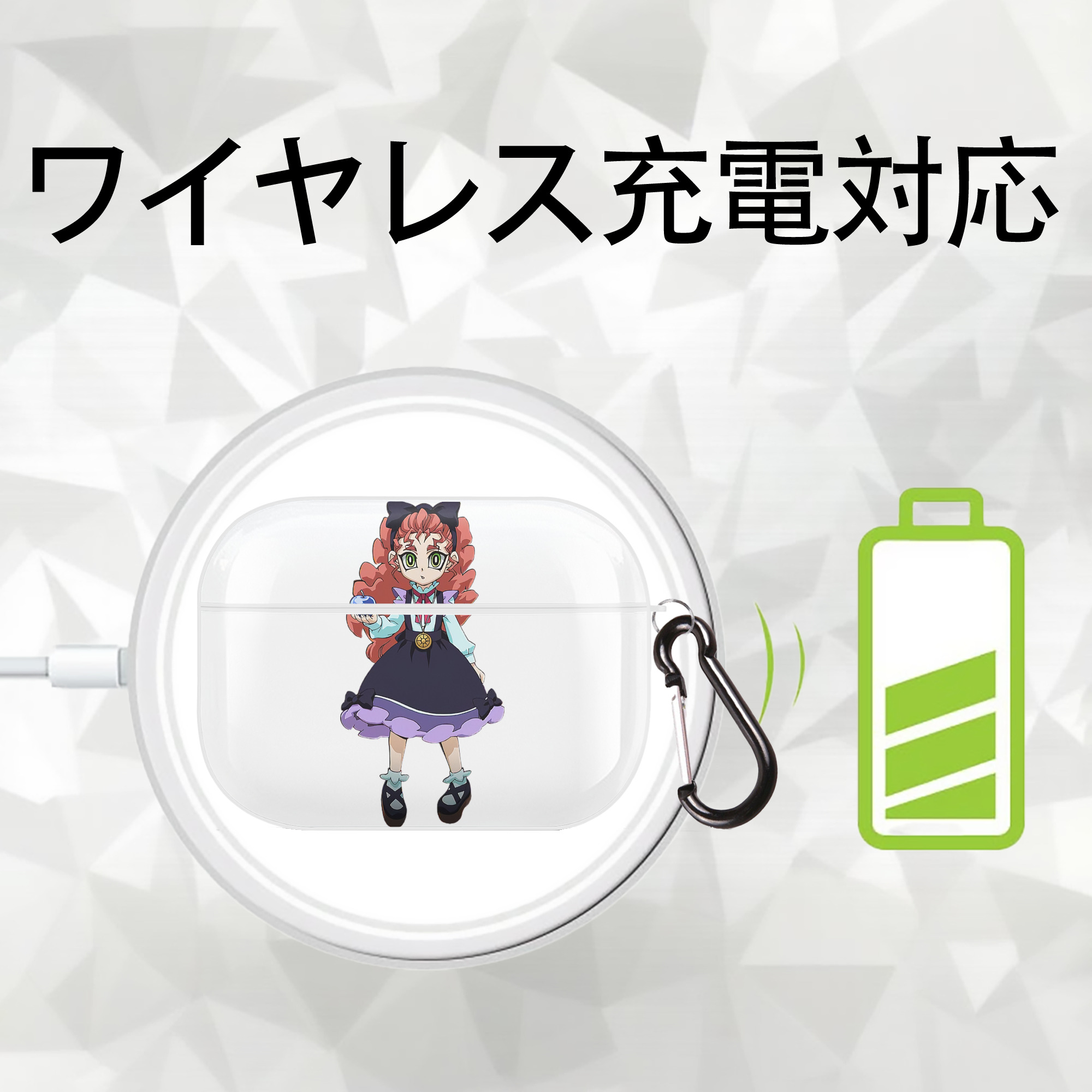 遊☆戯☆王 Yu-Gi-Oh! 【AirPods Pro用】ハードシェル保護ケース 耐衝撃・防指紋・カラビナ付き商品仕様
