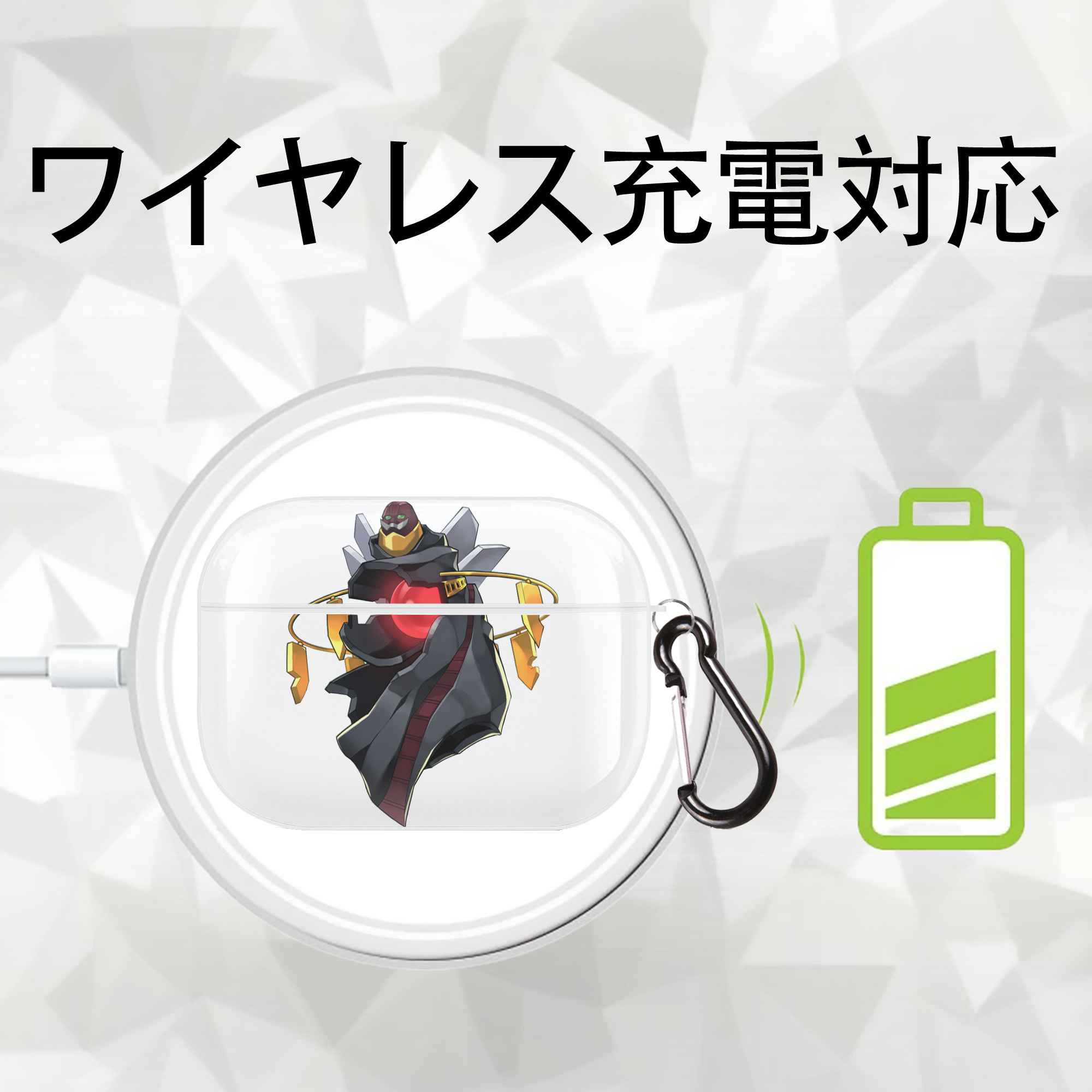 遊☆戯☆王 Yu-Gi-Oh! 【AirPods Pro用】ハードシェル保護ケース 耐衝撃・防指紋・カラビナ付き商品仕様