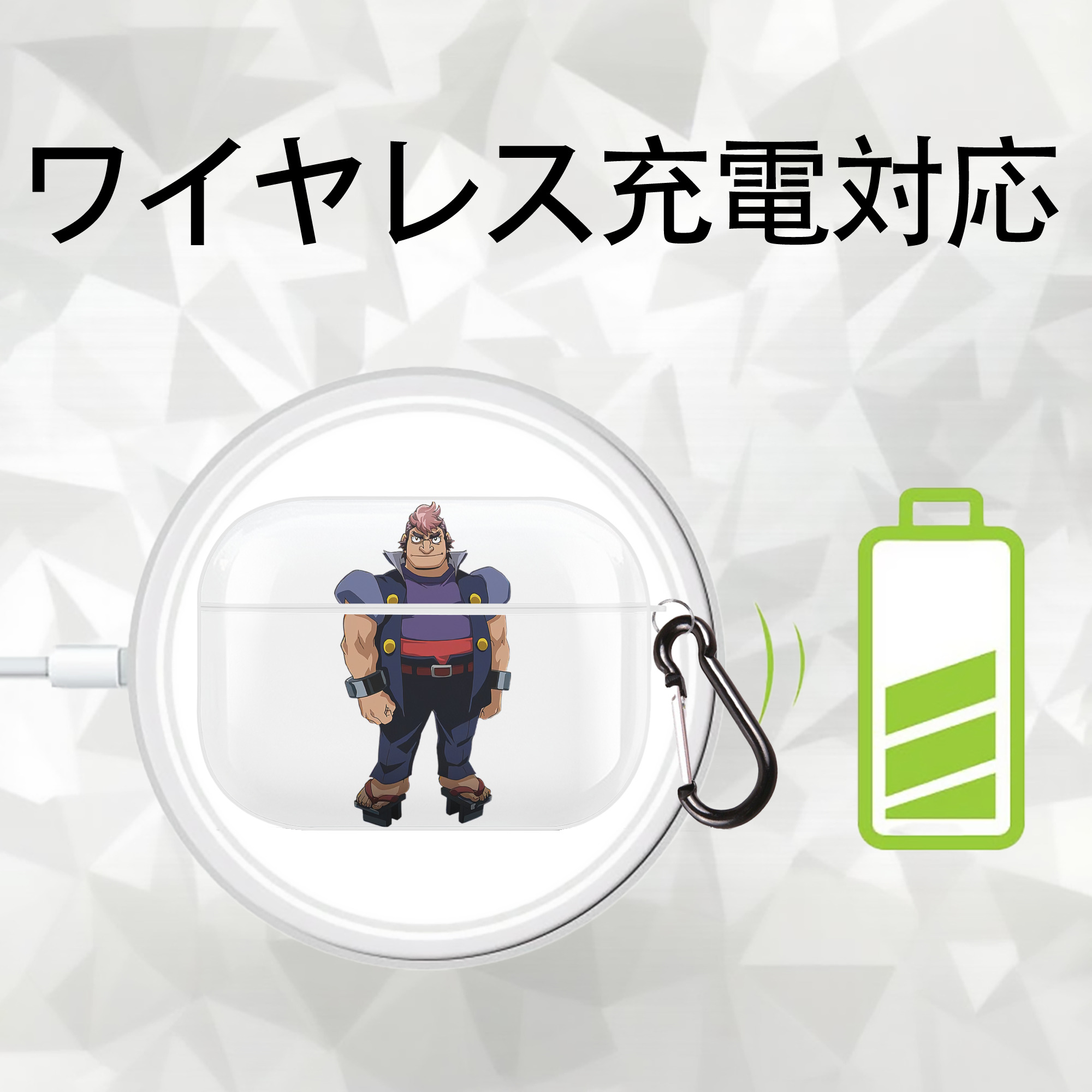 遊☆戯☆王 Yu-Gi-Oh! 【AirPods Pro用】ハードシェル保護ケース 耐衝撃・防指紋・カラビナ付き商品仕様