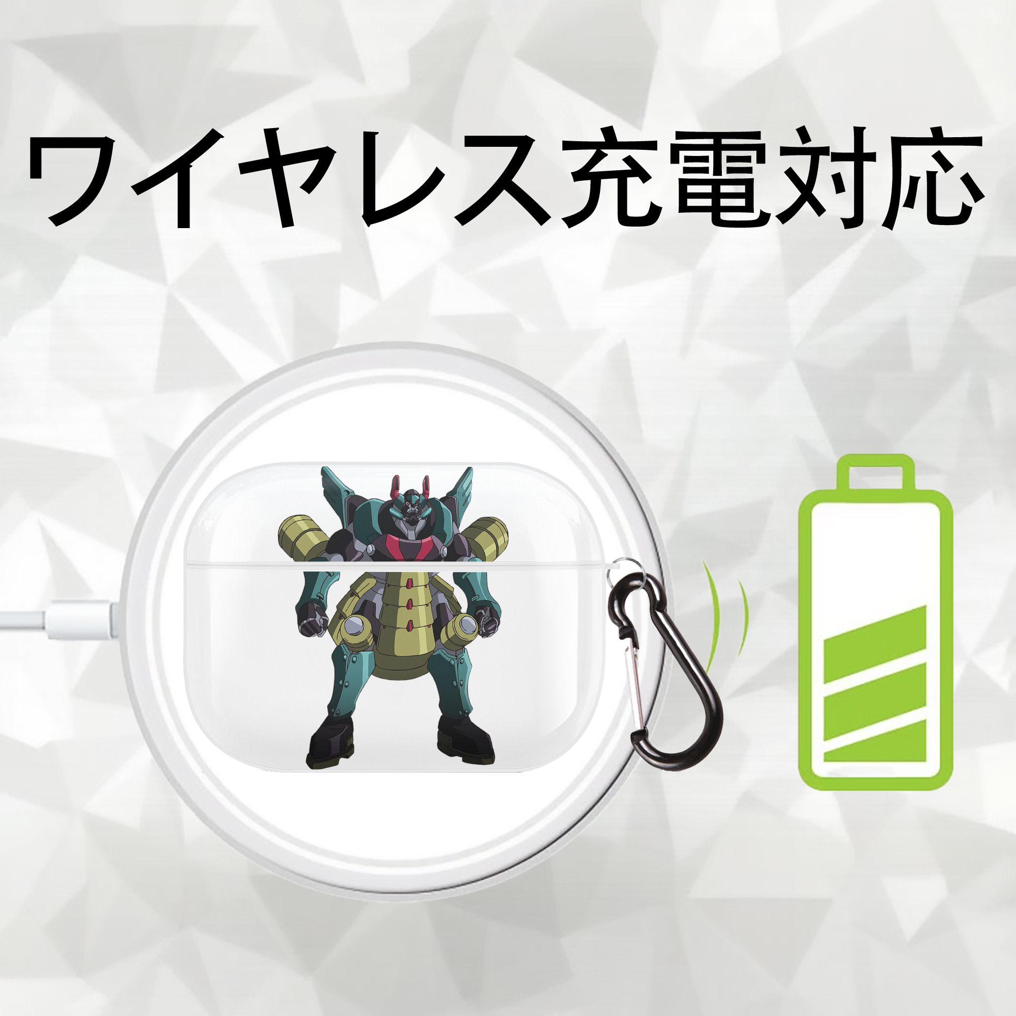 遊☆戯☆王 Yu-Gi-Oh! 【AirPods Pro用】ハードシェル保護ケース 耐衝撃・防指紋・カラビナ付き商品仕様