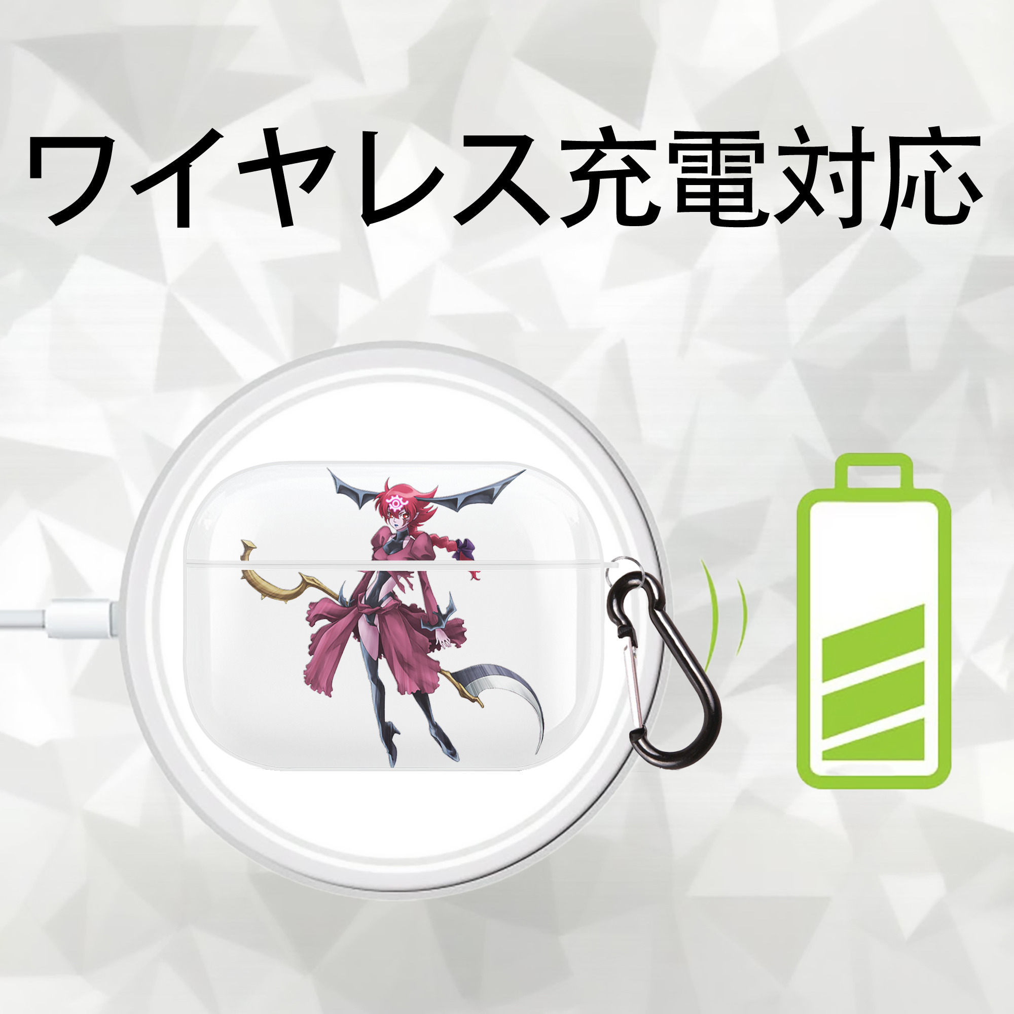 遊☆戯☆王 Yu-Gi-Oh! 【AirPods Pro用】ハードシェル保護ケース 耐衝撃・防指紋・カラビナ付き商品仕様