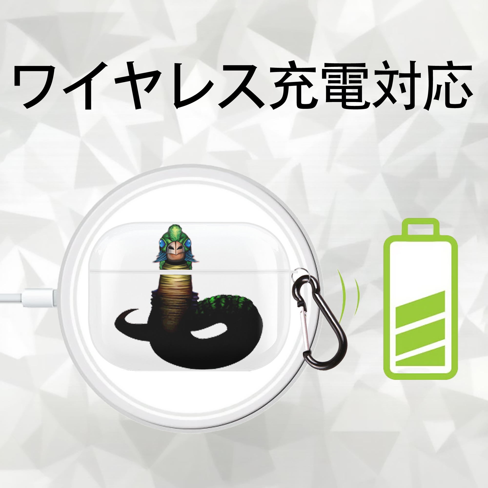 遊☆戯☆王 Yu-Gi-Oh! 【AirPods Pro用】ハードシェル保護ケース 耐衝撃・防指紋・カラビナ付き商品仕様