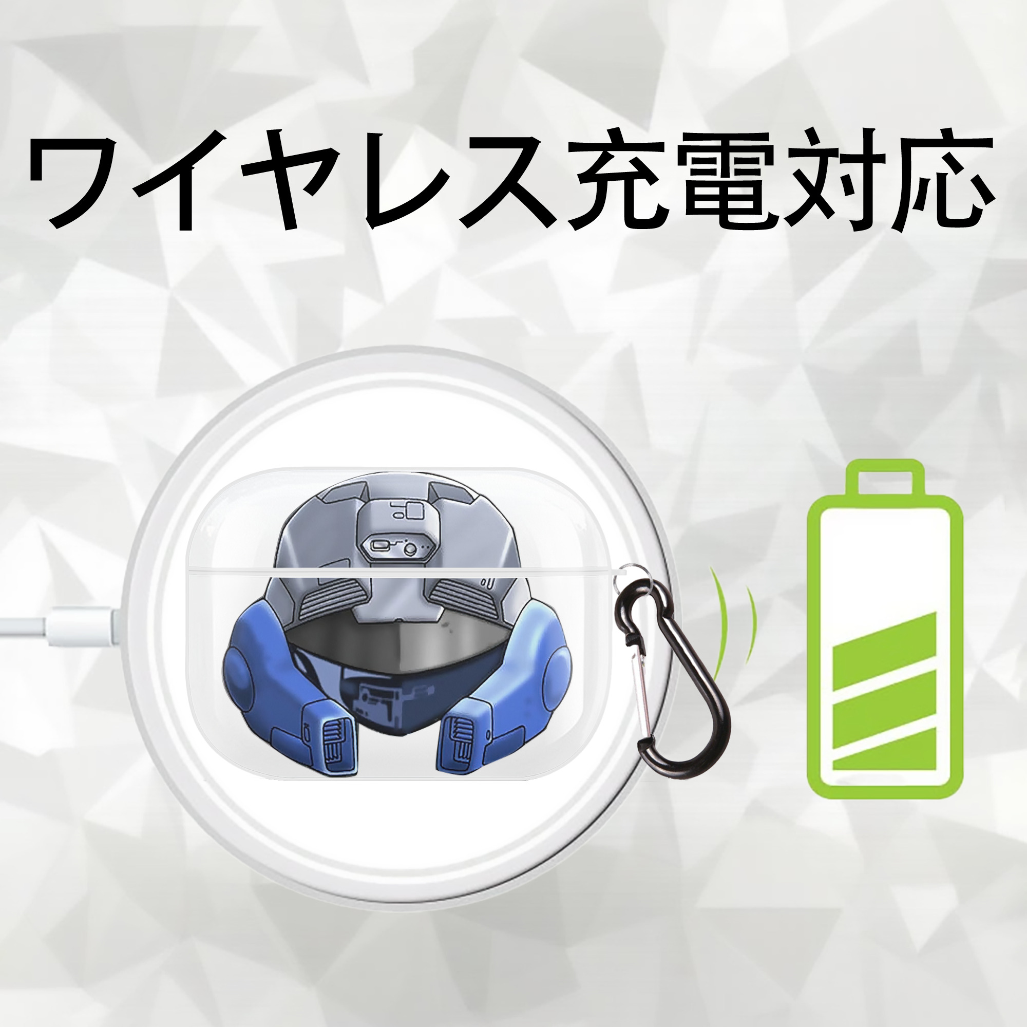 遊☆戯☆王 Yu-Gi-Oh! 【AirPods Pro用】ハードシェル保護ケース 耐衝撃・防指紋・カラビナ付き商品仕様
