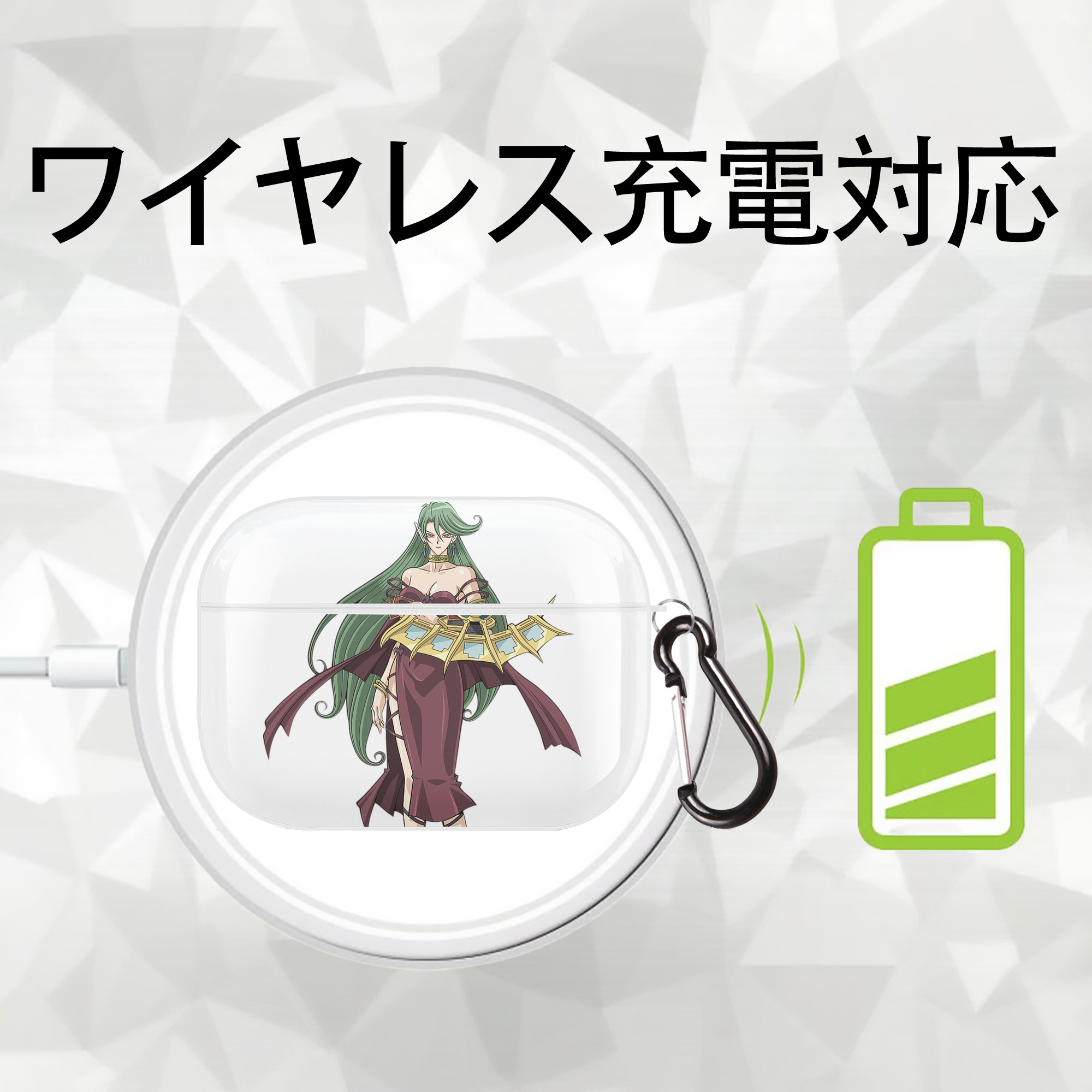 遊☆戯☆王 Yu-Gi-Oh! 【AirPods Pro用】ハードシェル保護ケース 耐衝撃・防指紋・カラビナ付き商品仕様