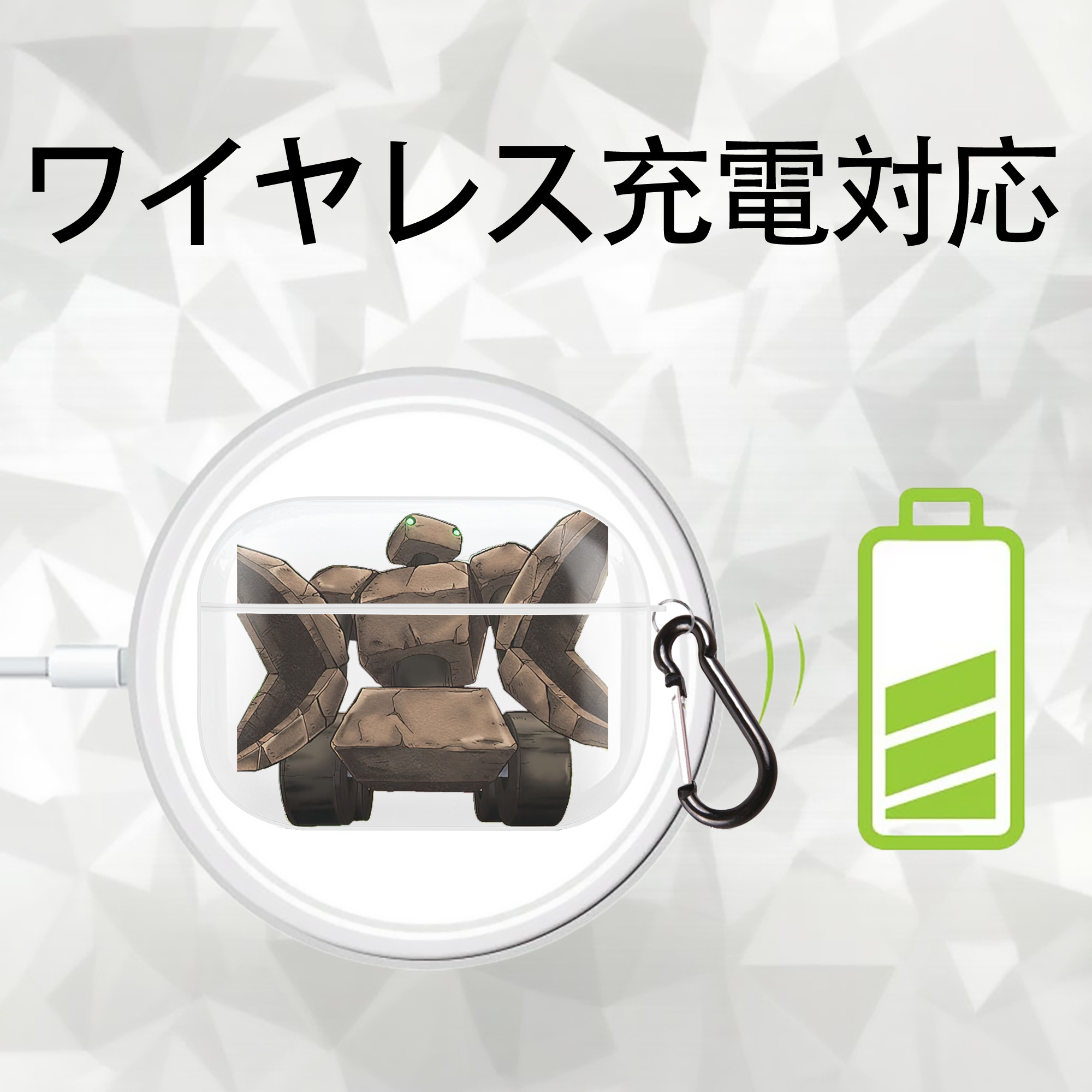 遊☆戯☆王 Yu-Gi-Oh! 【AirPods Pro用】ハードシェル保護ケース 耐衝撃・防指紋・カラビナ付き商品仕様