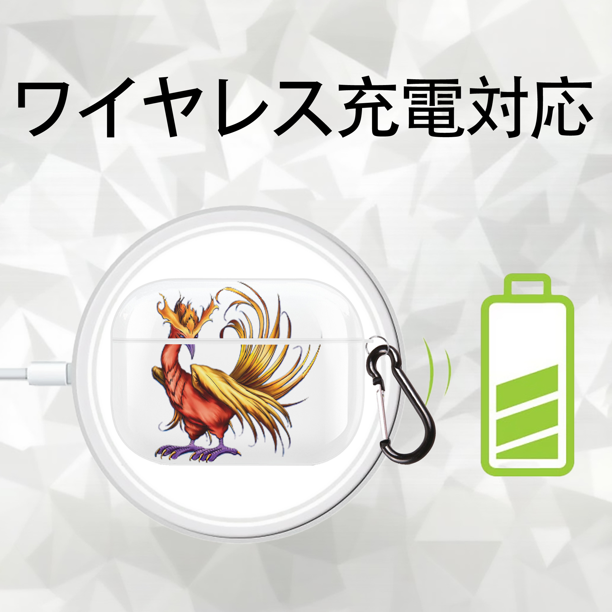 遊☆戯☆王 Yu-Gi-Oh! 【AirPods Pro用】ハードシェル保護ケース 耐衝撃・防指紋・カラビナ付き商品仕様