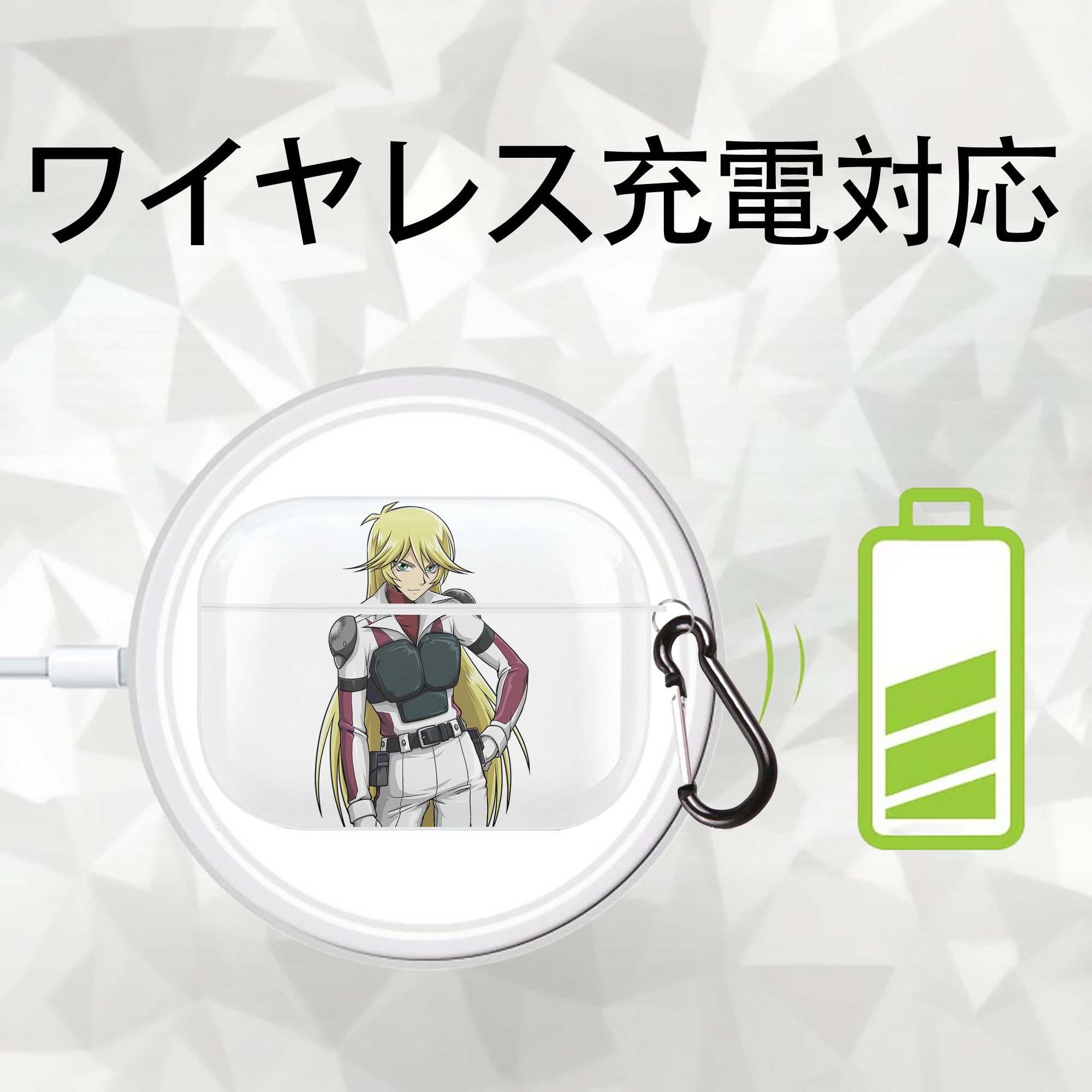 遊☆戯☆王 Yu-Gi-Oh! 【AirPods Pro用】ハードシェル保護ケース 耐衝撃・防指紋・カラビナ付き商品仕様