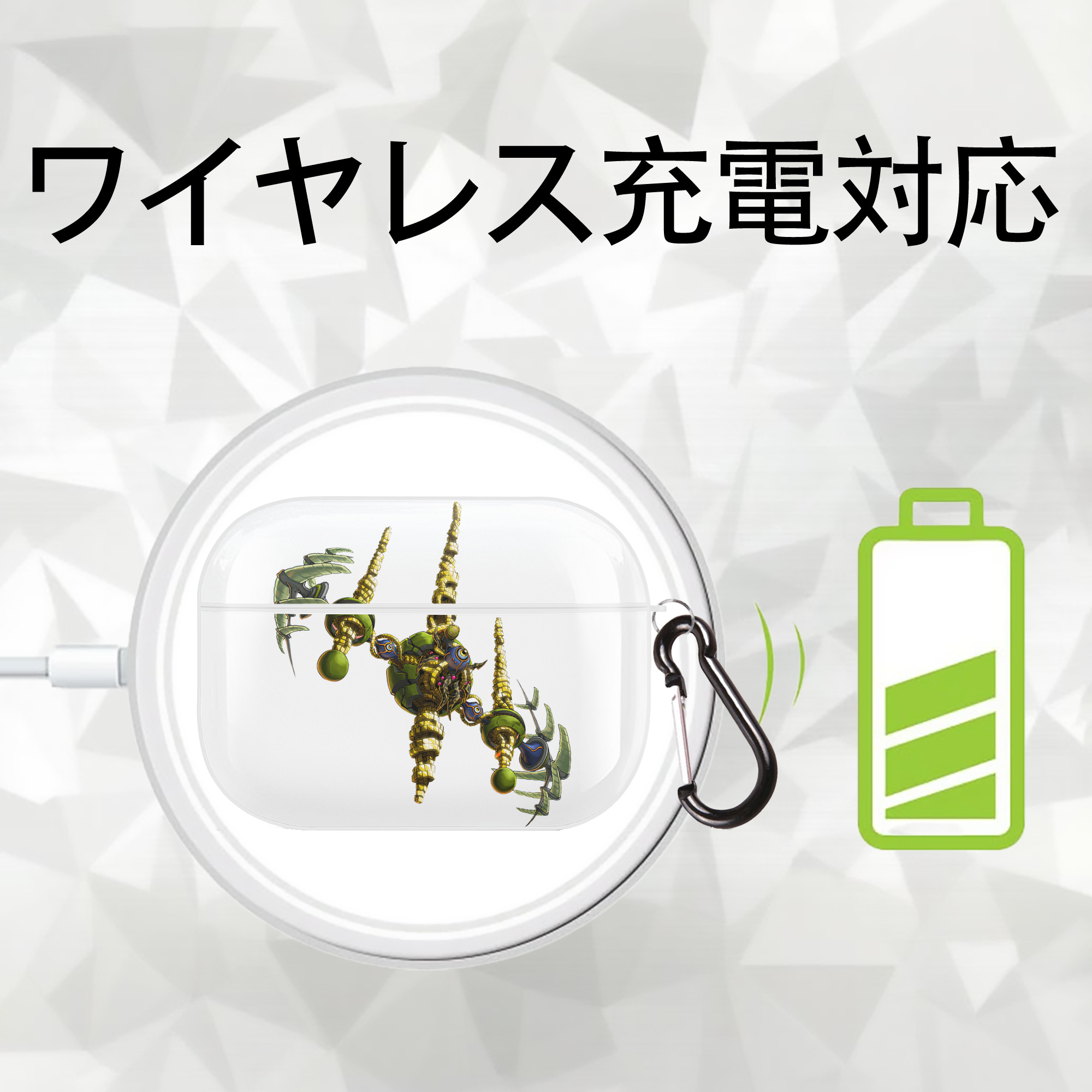 遊☆戯☆王 Yu-Gi-Oh! 【AirPods Pro用】ハードシェル保護ケース 耐衝撃・防指紋・カラビナ付き商品仕様