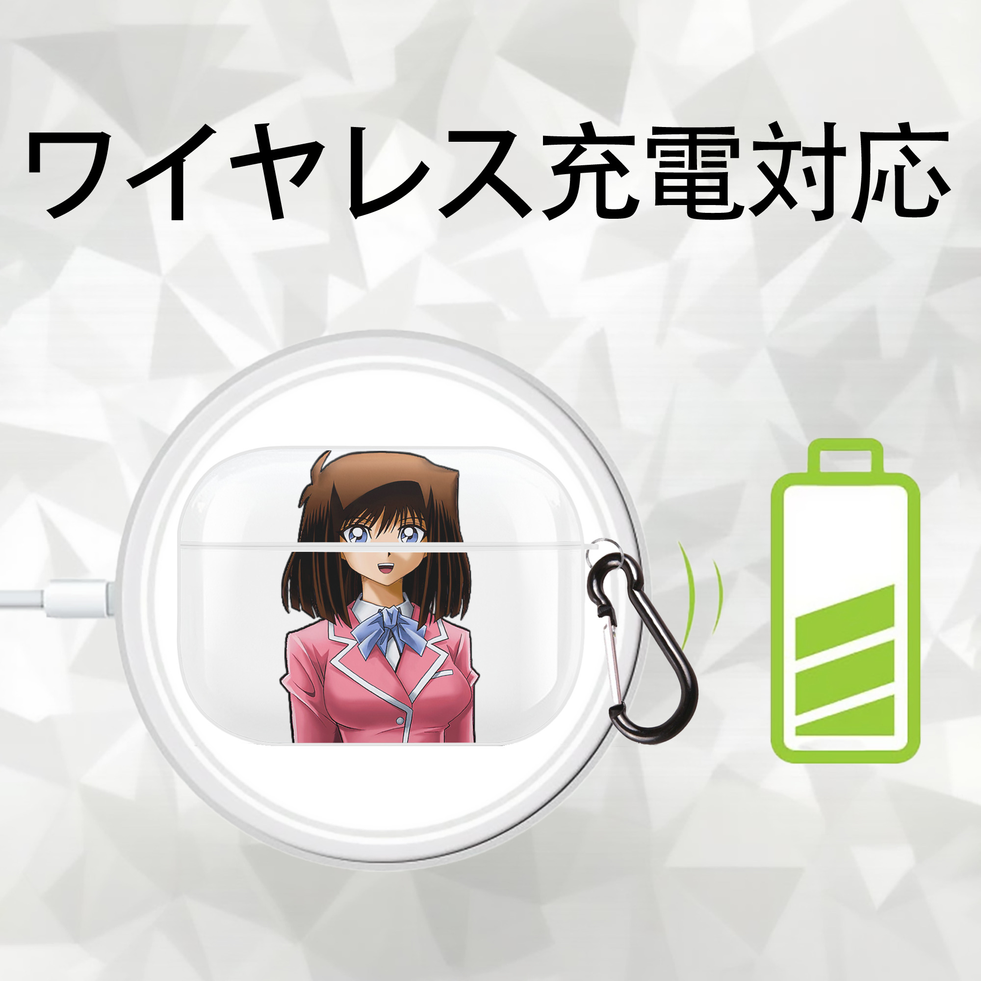 遊☆戯☆王 Yu-Gi-Oh! 【AirPods Pro用】ハードシェル保護ケース 耐衝撃・防指紋・カラビナ付き商品仕様
