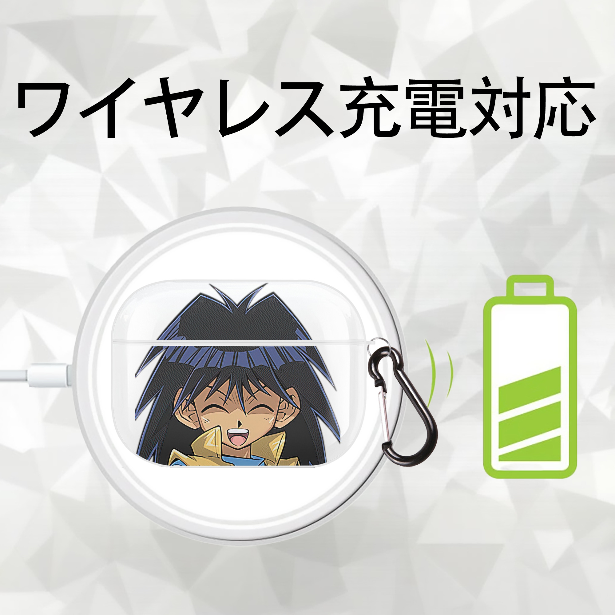 遊☆戯☆王 Yu-Gi-Oh! 【AirPods Pro用】ハードシェル保護ケース 耐衝撃・防指紋・カラビナ付き商品仕様