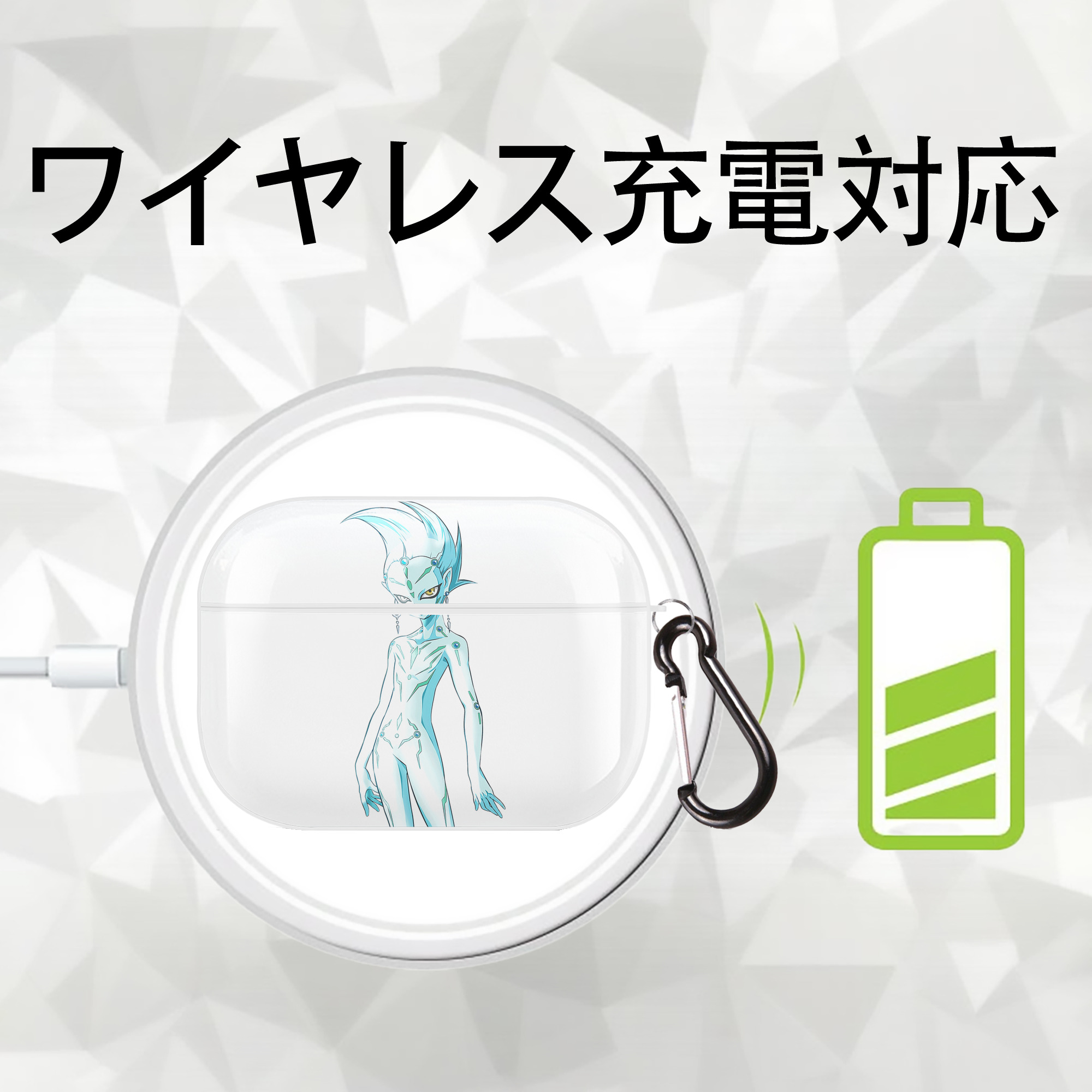 遊☆戯☆王 Yu-Gi-Oh! 【AirPods Pro用】ハードシェル保護ケース 耐衝撃・防指紋・カラビナ付き商品仕様