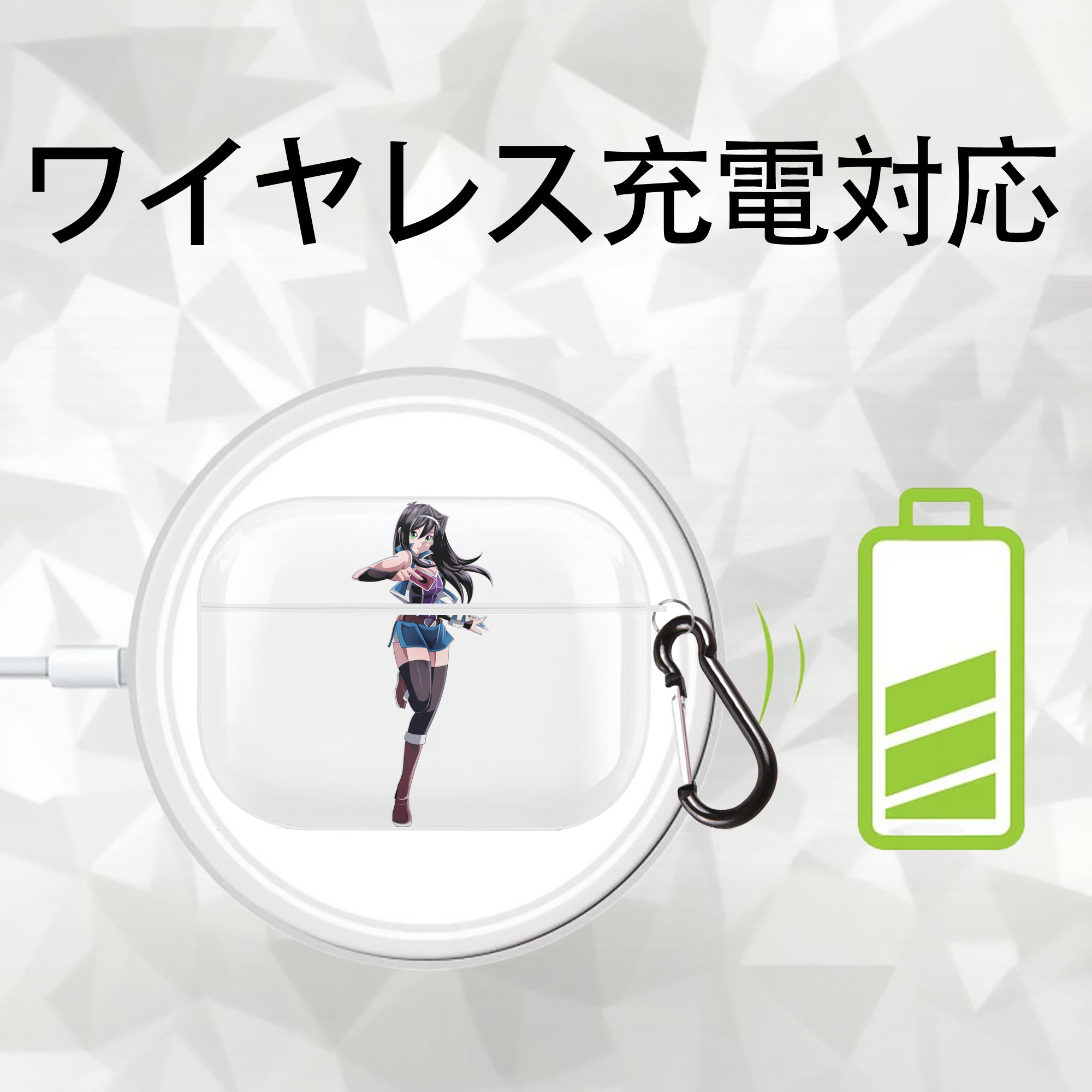 遊☆戯☆王 Yu-Gi-Oh! 【AirPods Pro用】ハードシェル保護ケース 耐衝撃・防指紋・カラビナ付き商品仕様