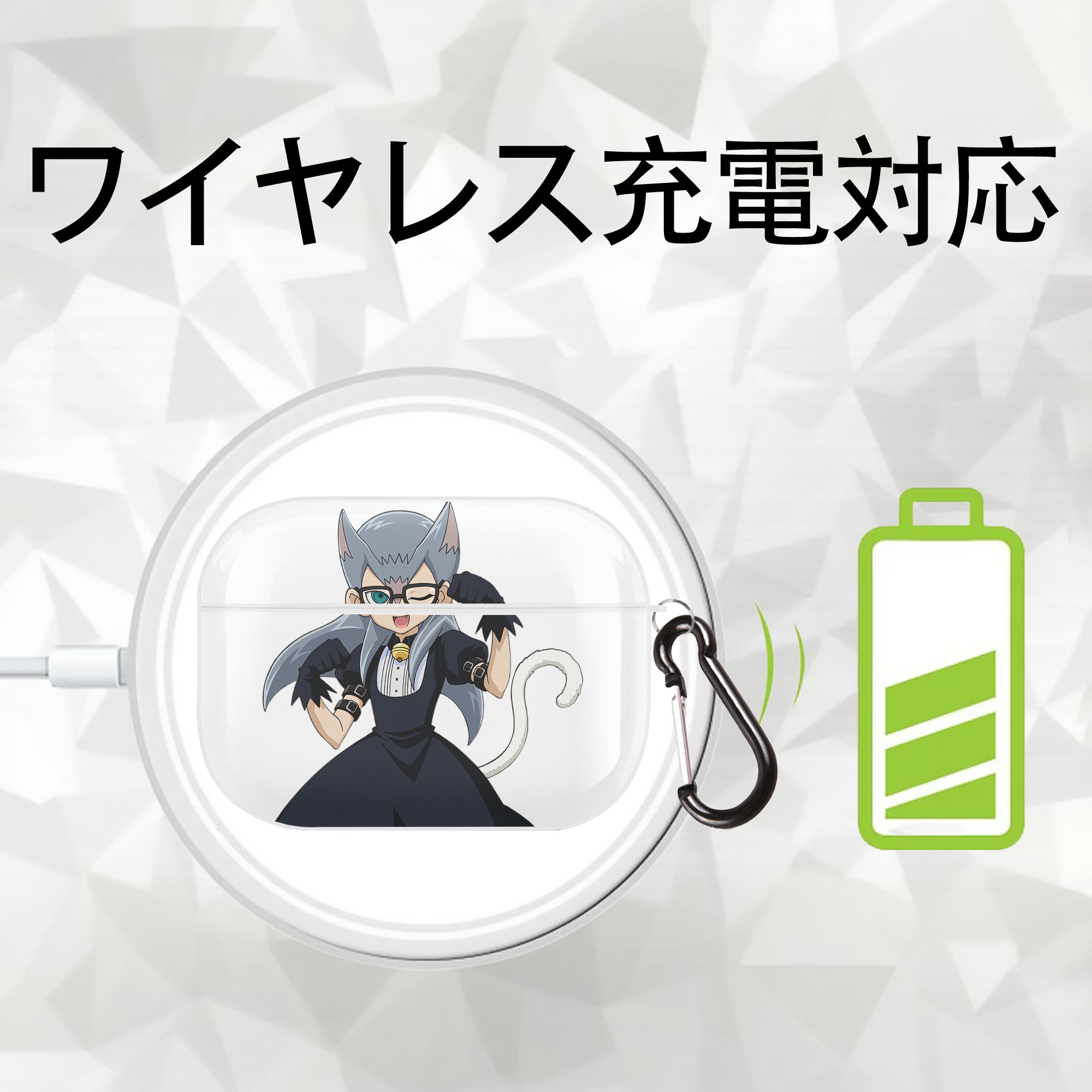 遊☆戯☆王 Yu-Gi-Oh! 【AirPods Pro用】ハードシェル保護ケース 耐衝撃・防指紋・カラビナ付き商品仕様