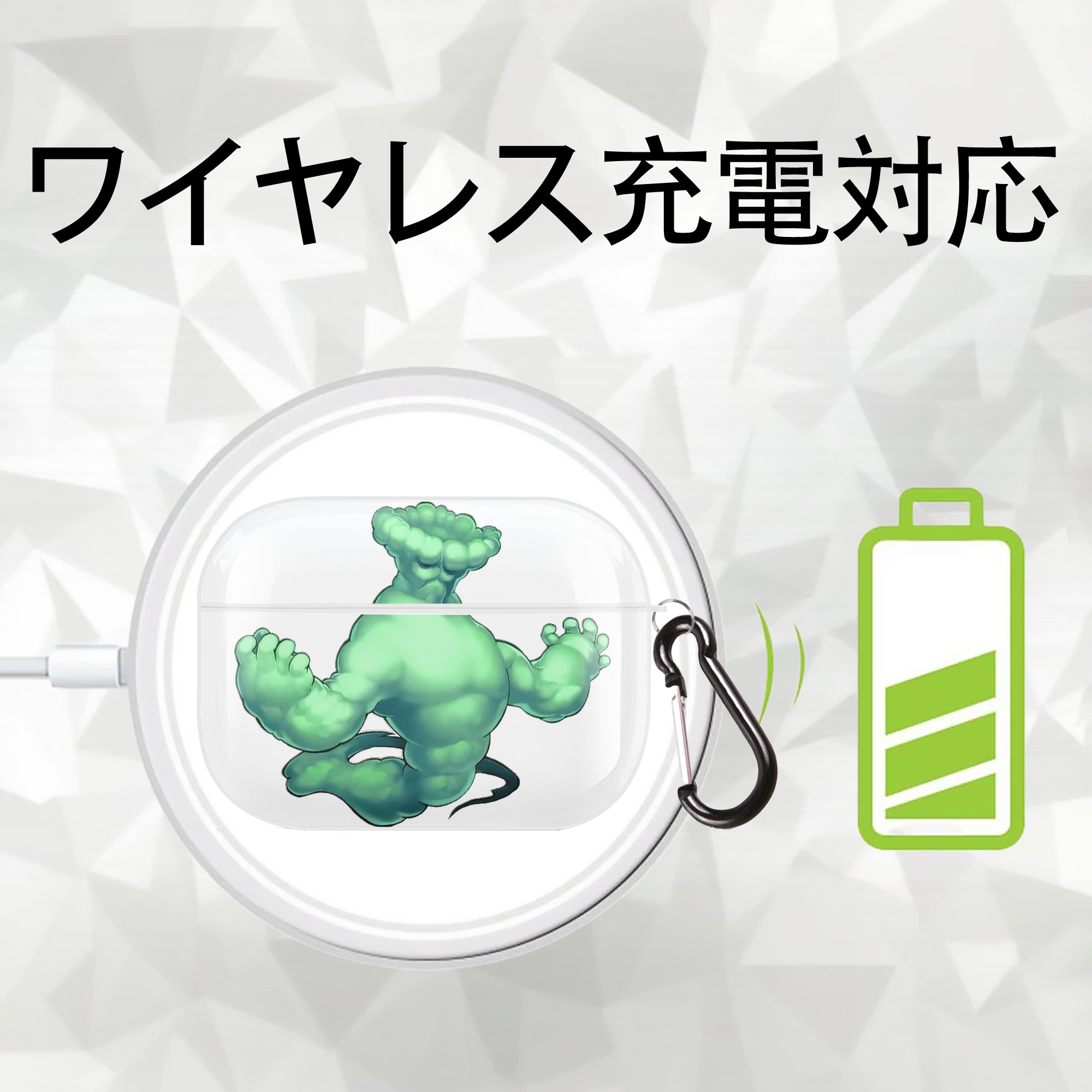 遊☆戯☆王 Yu-Gi-Oh! 【AirPods Pro用】ハードシェル保護ケース 耐衝撃・防指紋・カラビナ付き商品仕様
