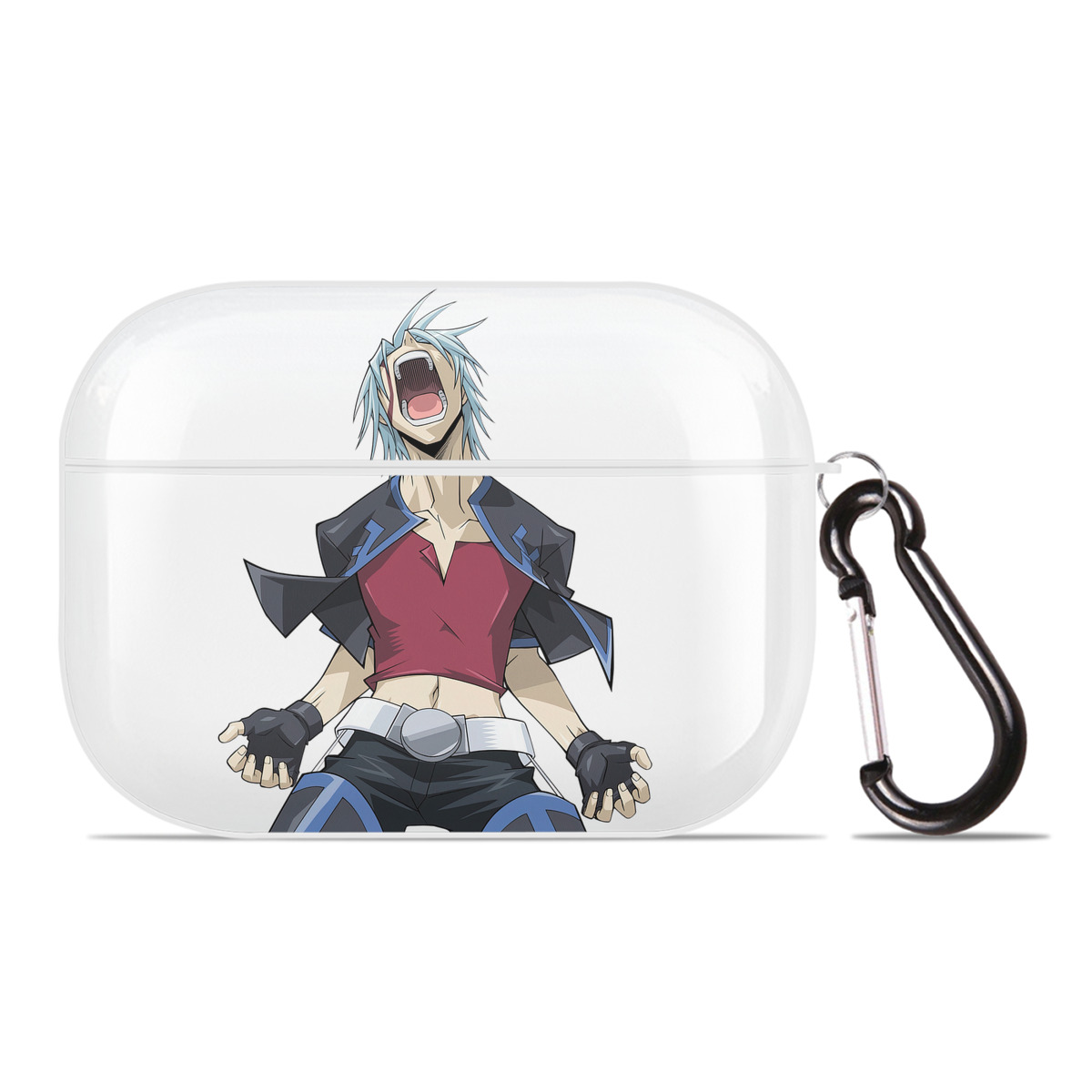 （画像用） 遊☆戯☆王 Yu-Gi-Oh! 【AirPods Pro用】ハードシェル保護ケース 耐衝撃・防指紋・カラビナ付き商品仕様