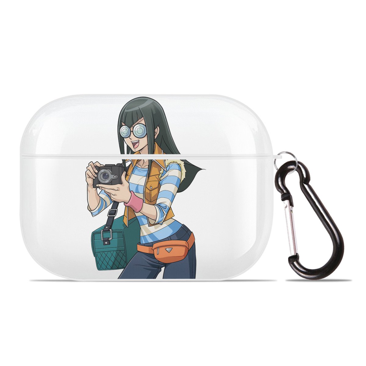 （画像用） 遊☆戯☆王 Yu-Gi-Oh! 【AirPods Pro用】ハードシェル保護ケース 耐衝撃・防指紋・カラビナ付き商品仕様