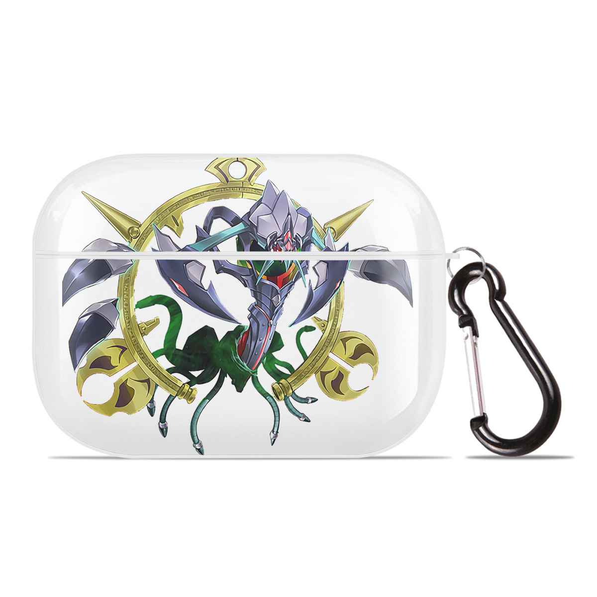 （画像用） 遊☆戯☆王 Yu-Gi-Oh! 【AirPods Pro用】ハードシェル保護ケース 耐衝撃・防指紋・カラビナ付き商品仕様
