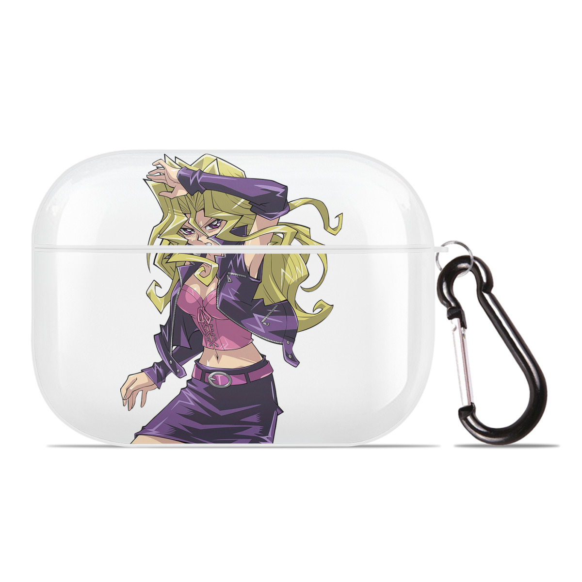 （画像用） 遊☆戯☆王 Yu-Gi-Oh! 【AirPods Pro用】ハードシェル保護ケース 耐衝撃・防指紋・カラビナ付き商品仕様