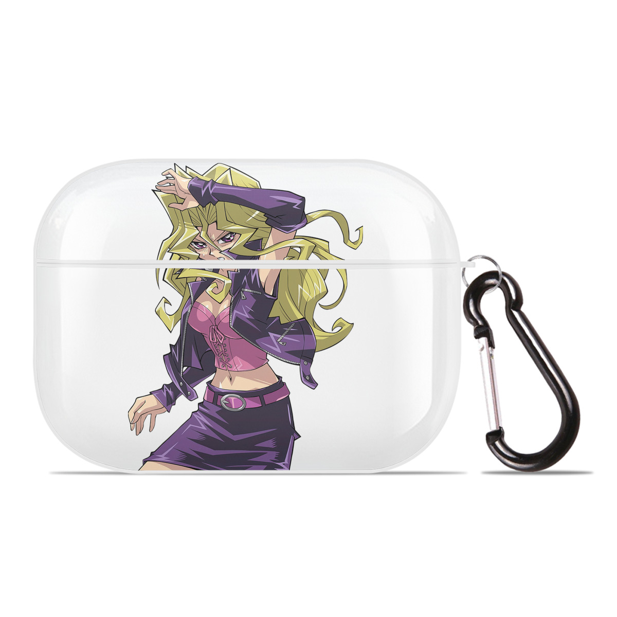 （画像用） 遊☆戯☆王 Yu-Gi-Oh! 【AirPods Pro用】ハードシェル保護ケース 耐衝撃・防指紋・カラビナ付き商品仕様
