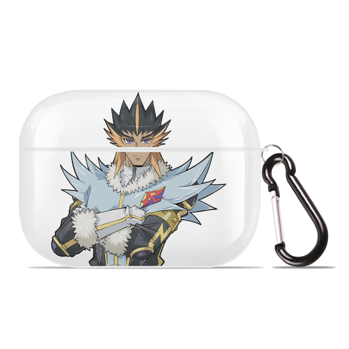 （画像用） 遊☆戯☆王 Yu-Gi-Oh! 【AirPods Pro用】ハードシェル保護ケース 耐衝撃・防指紋・カラビナ付き商品仕様