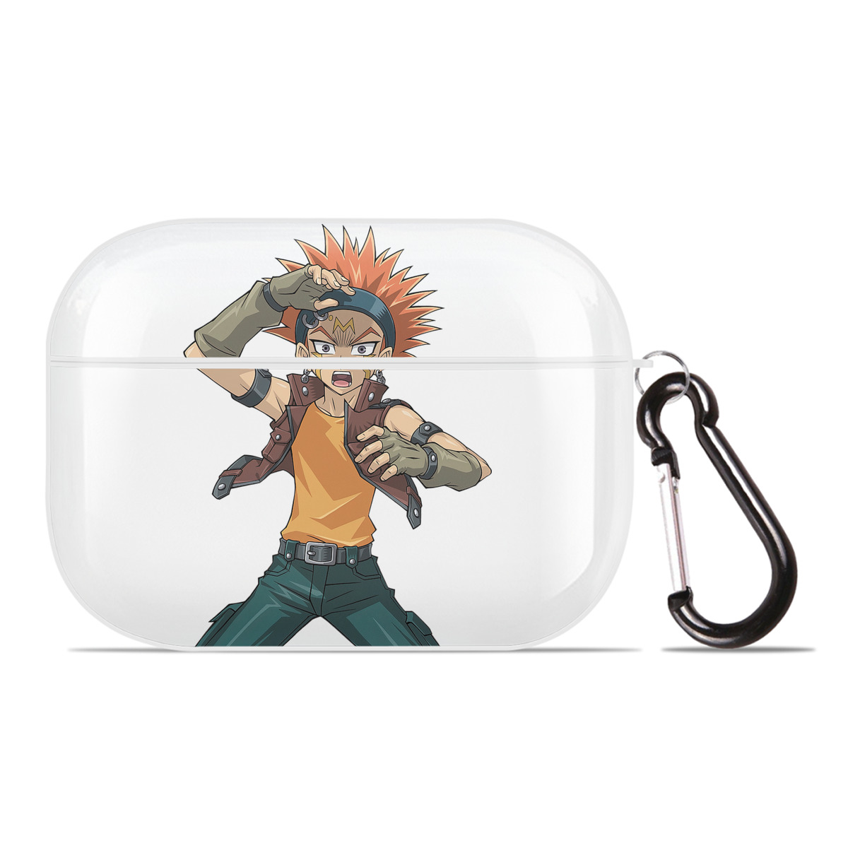 （画像用） 遊☆戯☆王 Yu-Gi-Oh! 【AirPods Pro用】ハードシェル保護ケース 耐衝撃・防指紋・カラビナ付き商品仕様