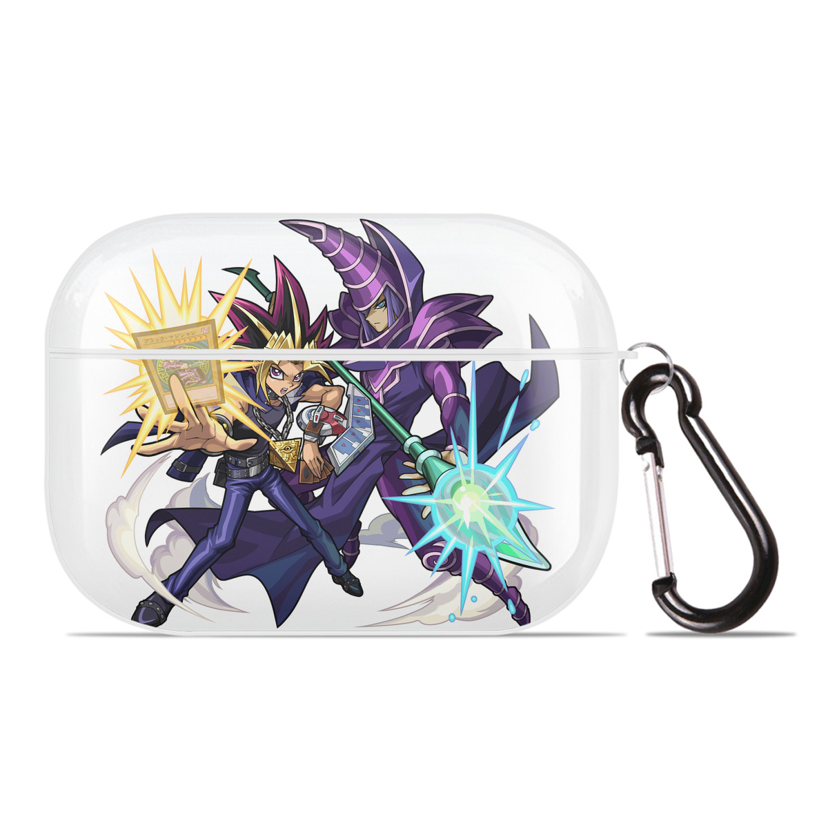 （画像用） 遊☆戯☆王 Yu-Gi-Oh! 【AirPods Pro用】ハードシェル保護ケース 耐衝撃・防指紋・カラビナ付き商品仕様