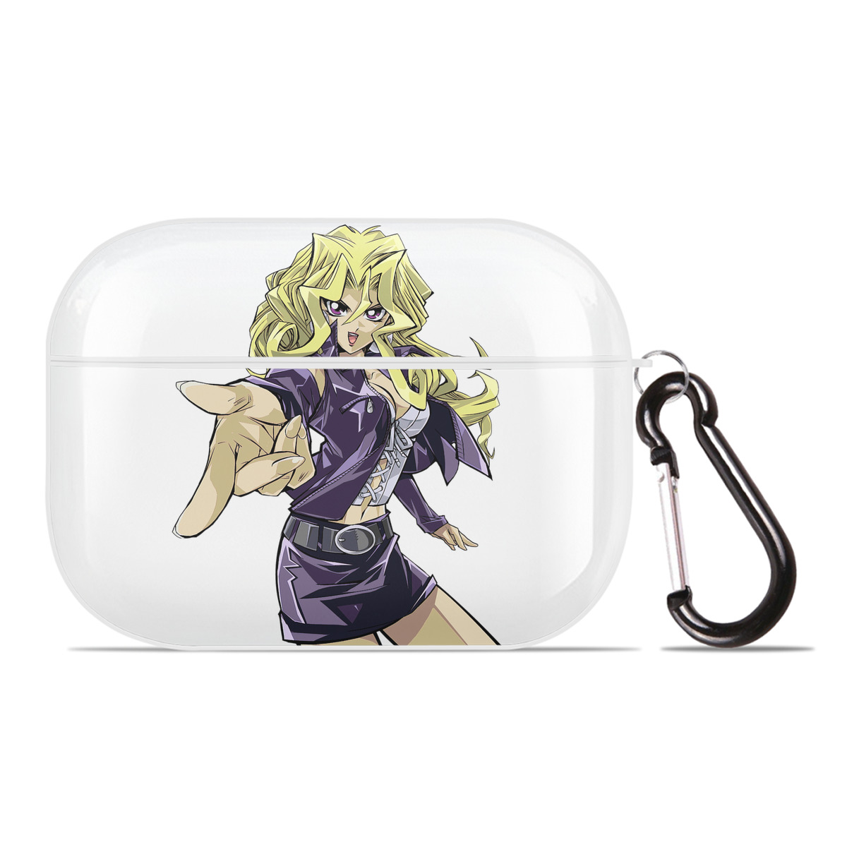 （画像用） 遊☆戯☆王 Yu-Gi-Oh! 【AirPods Pro用】ハードシェル保護ケース 耐衝撃・防指紋・カラビナ付き商品仕様