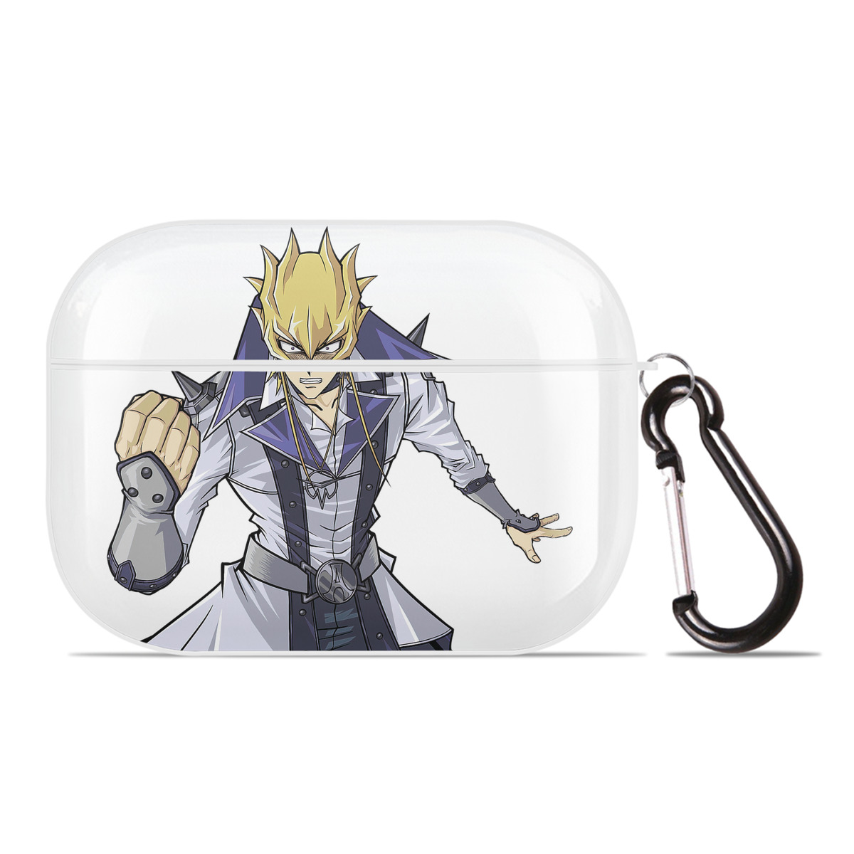 （画像用） 遊☆戯☆王 Yu-Gi-Oh! 【AirPods Pro用】ハードシェル保護ケース 耐衝撃・防指紋・カラビナ付き商品仕様
