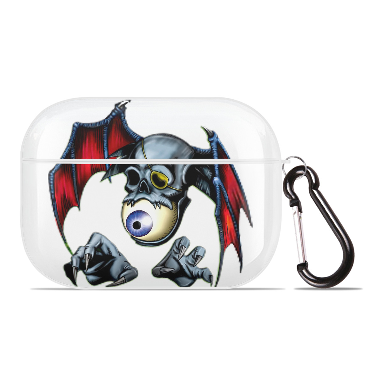 （画像用） 遊☆戯☆王 Yu-Gi-Oh! 【AirPods Pro用】ハードシェル保護ケース 耐衝撃・防指紋・カラビナ付き商品仕様