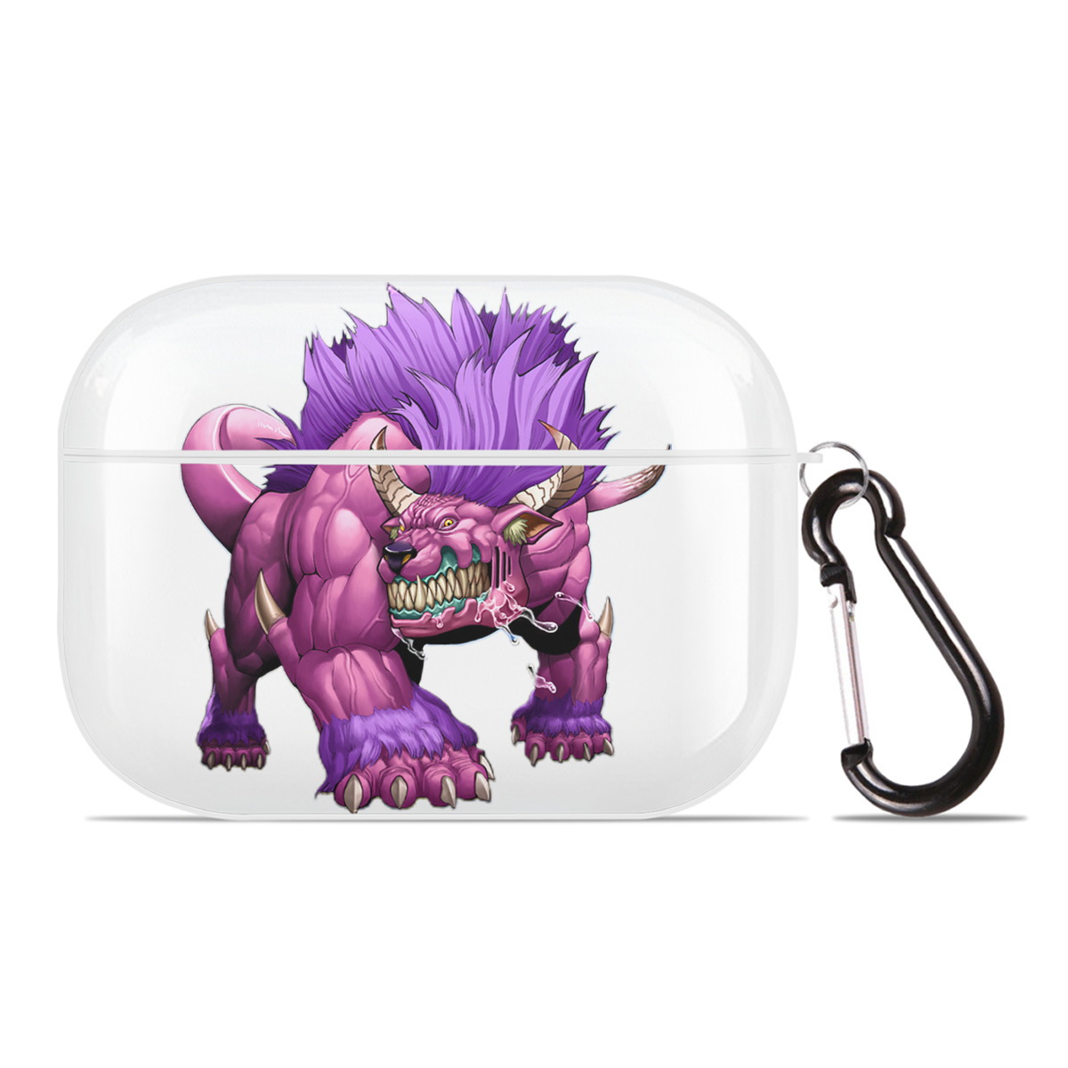 （画像用） 遊☆戯☆王 Yu-Gi-Oh! 【AirPods Pro用】ハードシェル保護ケース 耐衝撃・防指紋・カラビナ付き商品仕様