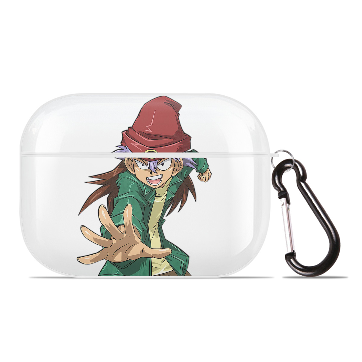 （画像用） 遊☆戯☆王 Yu-Gi-Oh! 【AirPods Pro用】ハードシェル保護ケース 耐衝撃・防指紋・カラビナ付き商品仕様