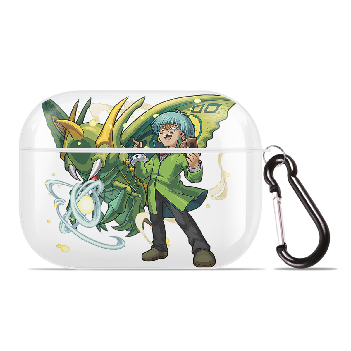 （画像用） 遊☆戯☆王 Yu-Gi-Oh! 【AirPods Pro用】ハードシェル保護ケース 耐衝撃・防指紋・カラビナ付き商品仕様