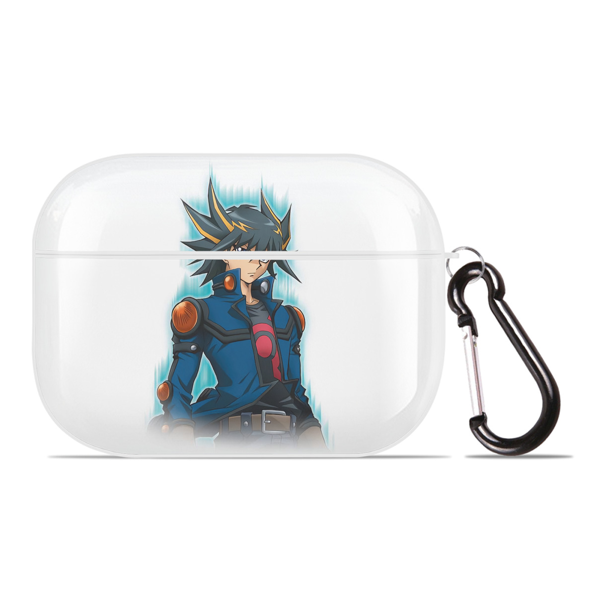 （画像用） 遊☆戯☆王 Yu-Gi-Oh! 【AirPods Pro用】ハードシェル保護ケース 耐衝撃・防指紋・カラビナ付き商品仕様