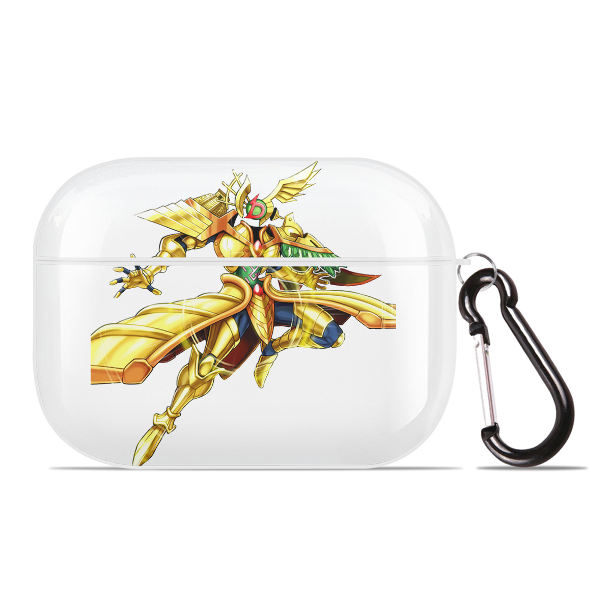 （画像用） 遊☆戯☆王 Yu-Gi-Oh! 【AirPods Pro用】ハードシェル保護ケース 耐衝撃・防指紋・カラビナ付き商品仕様