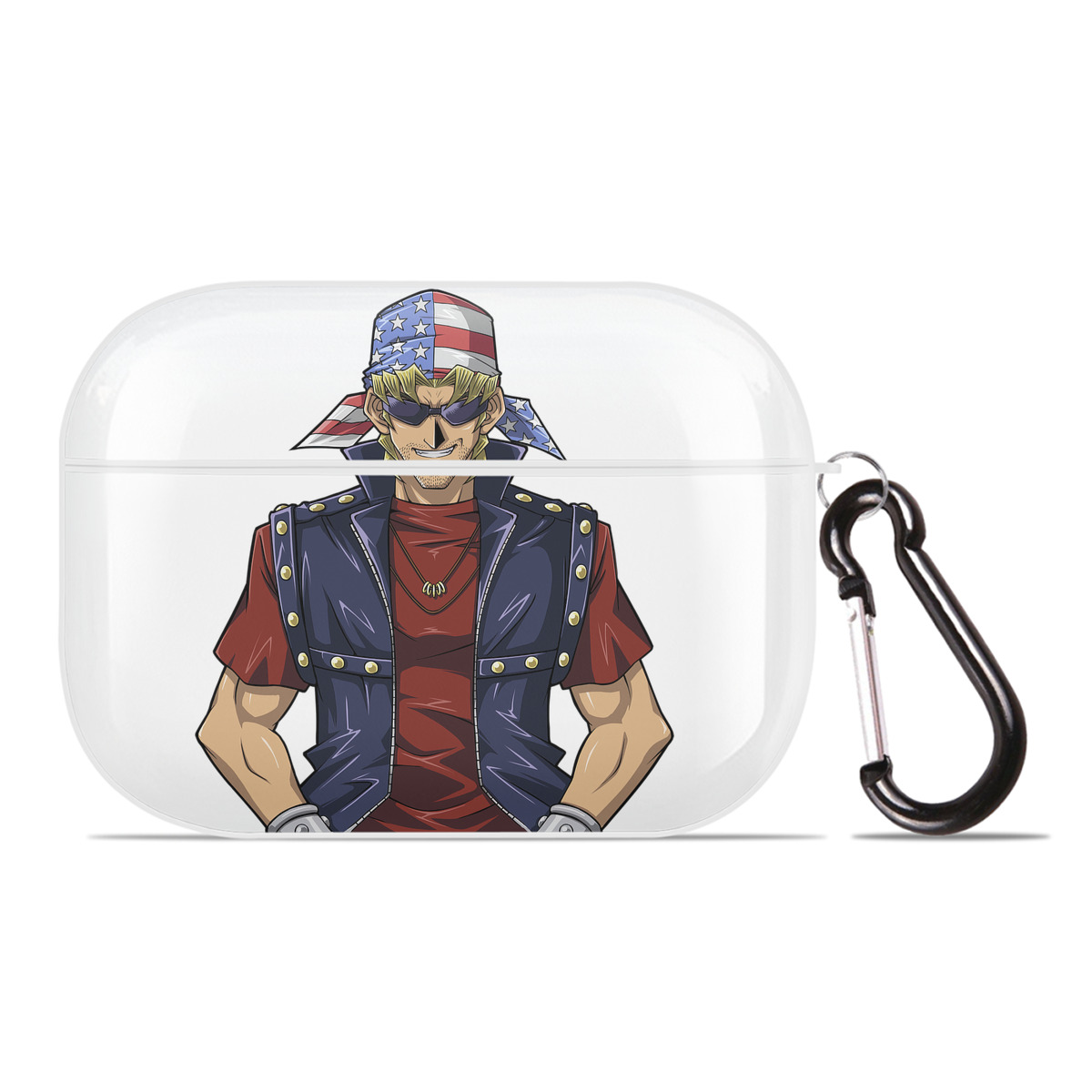 （画像用） 遊☆戯☆王 Yu-Gi-Oh! 【AirPods Pro用】ハードシェル保護ケース 耐衝撃・防指紋・カラビナ付き商品仕様