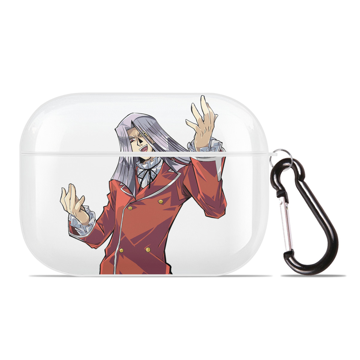 （画像用） 遊☆戯☆王 Yu-Gi-Oh! 【AirPods Pro用】ハードシェル保護ケース 耐衝撃・防指紋・カラビナ付き商品仕様