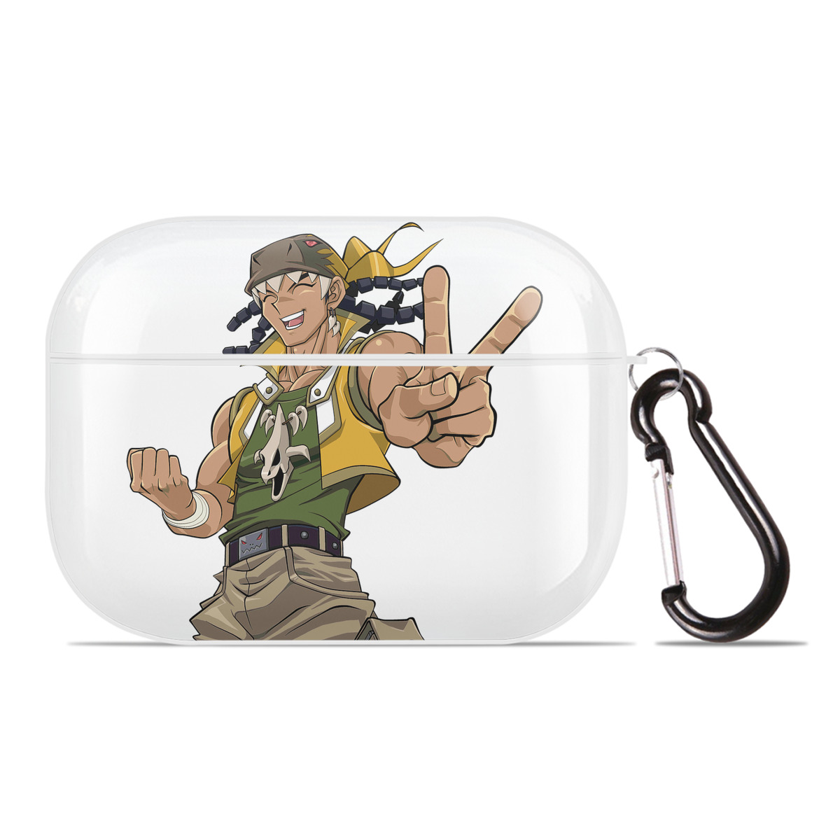 （画像用） 遊☆戯☆王 Yu-Gi-Oh! 【AirPods Pro用】ハードシェル保護ケース 耐衝撃・防指紋・カラビナ付き商品仕様