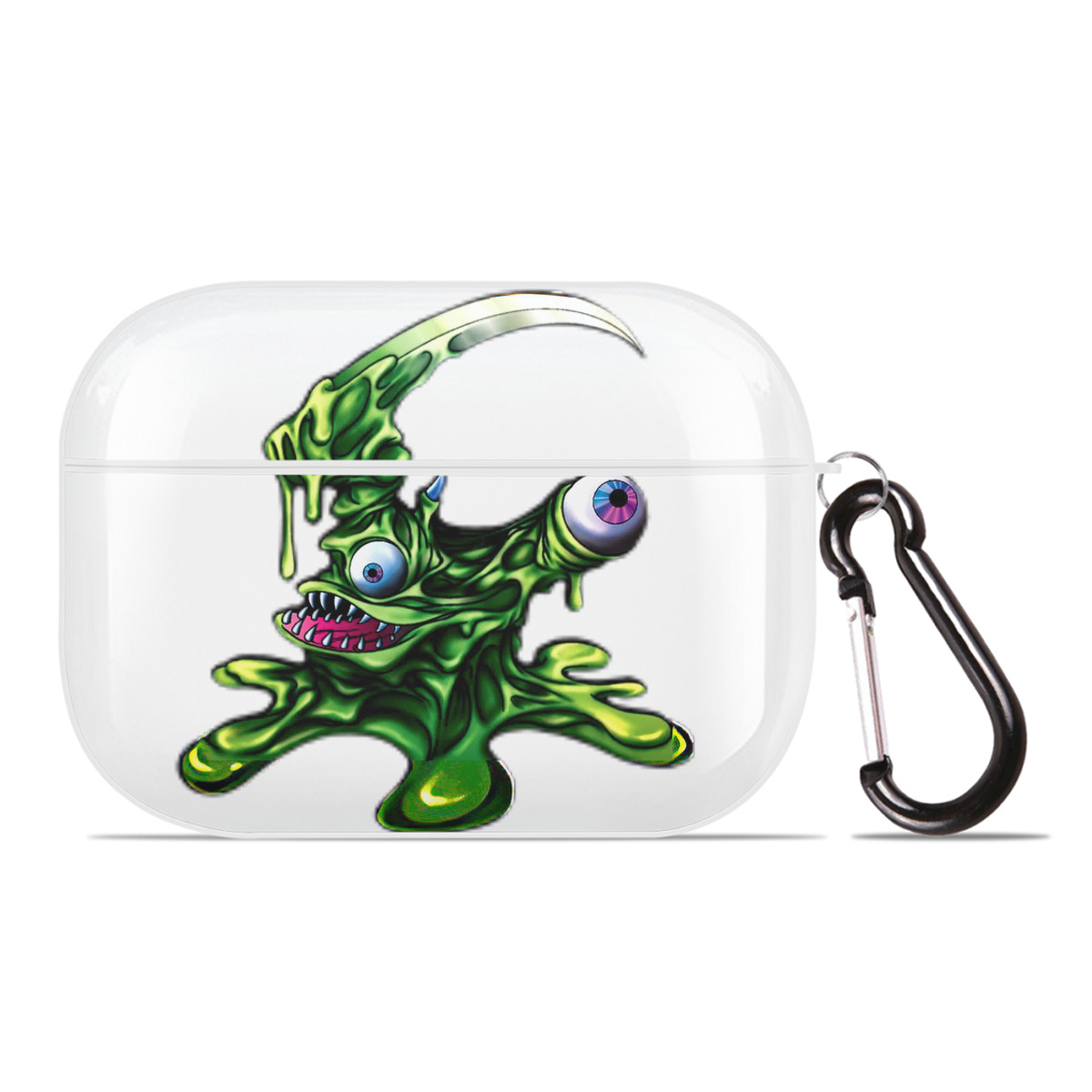 （画像用） 遊☆戯☆王 Yu-Gi-Oh! 【AirPods Pro用】ハードシェル保護ケース 耐衝撃・防指紋・カラビナ付き商品仕様