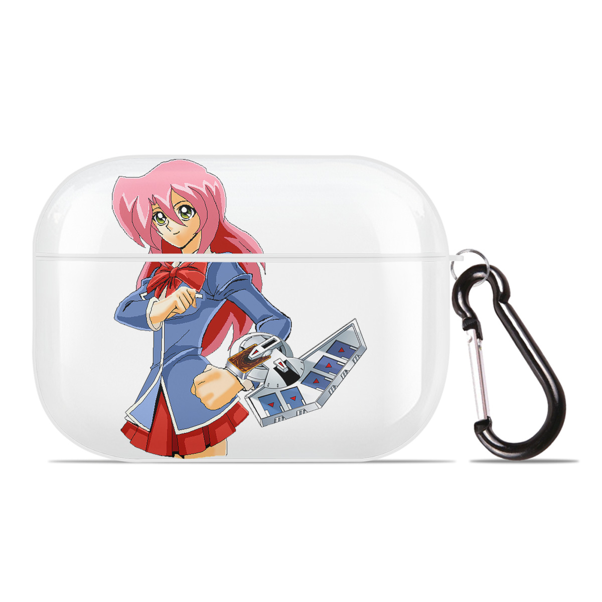 （画像用） 遊☆戯☆王 Yu-Gi-Oh! 【AirPods Pro用】ハードシェル保護ケース 耐衝撃・防指紋・カラビナ付き商品仕様