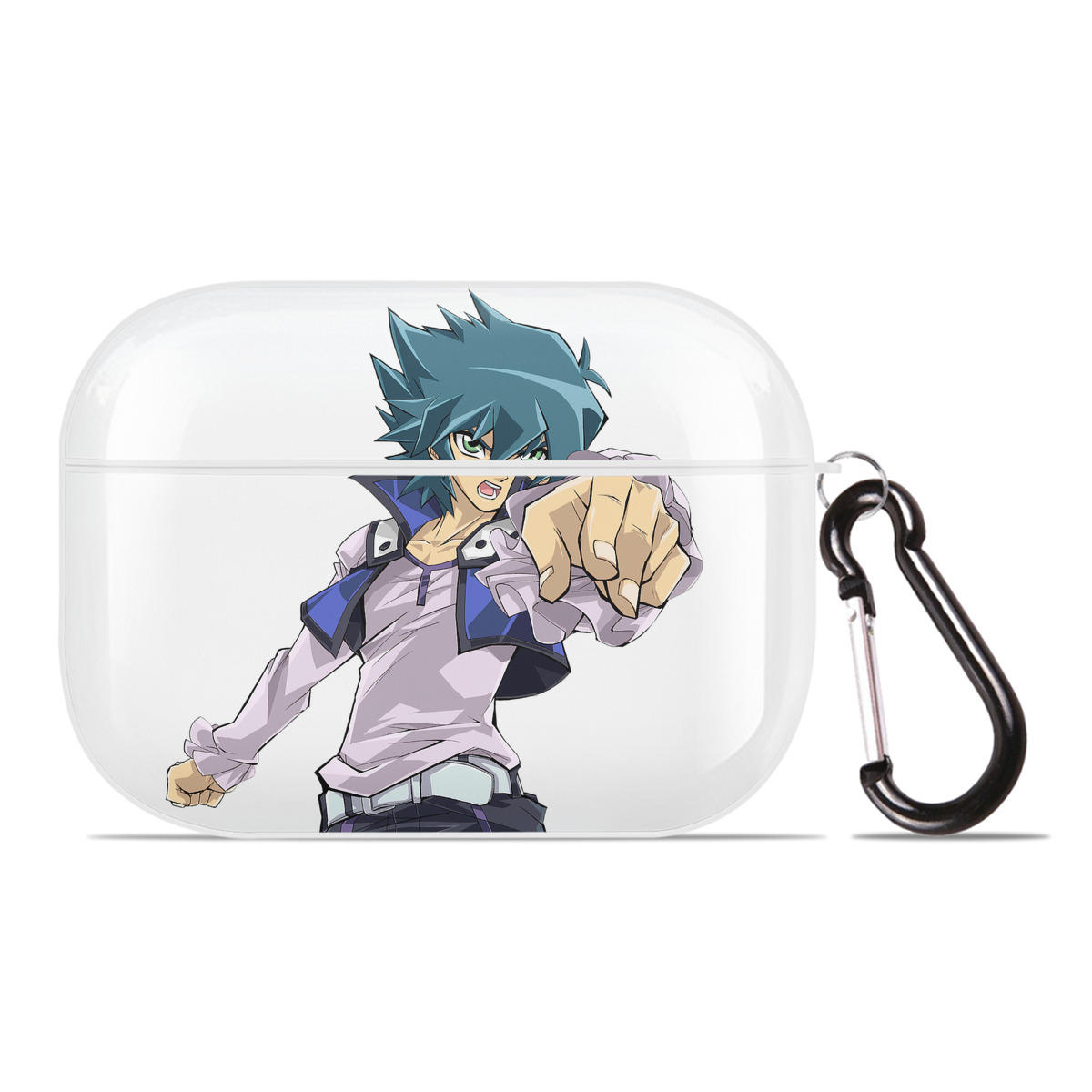 （画像用） 遊☆戯☆王 Yu-Gi-Oh! 【AirPods Pro用】ハードシェル保護ケース 耐衝撃・防指紋・カラビナ付き商品仕様