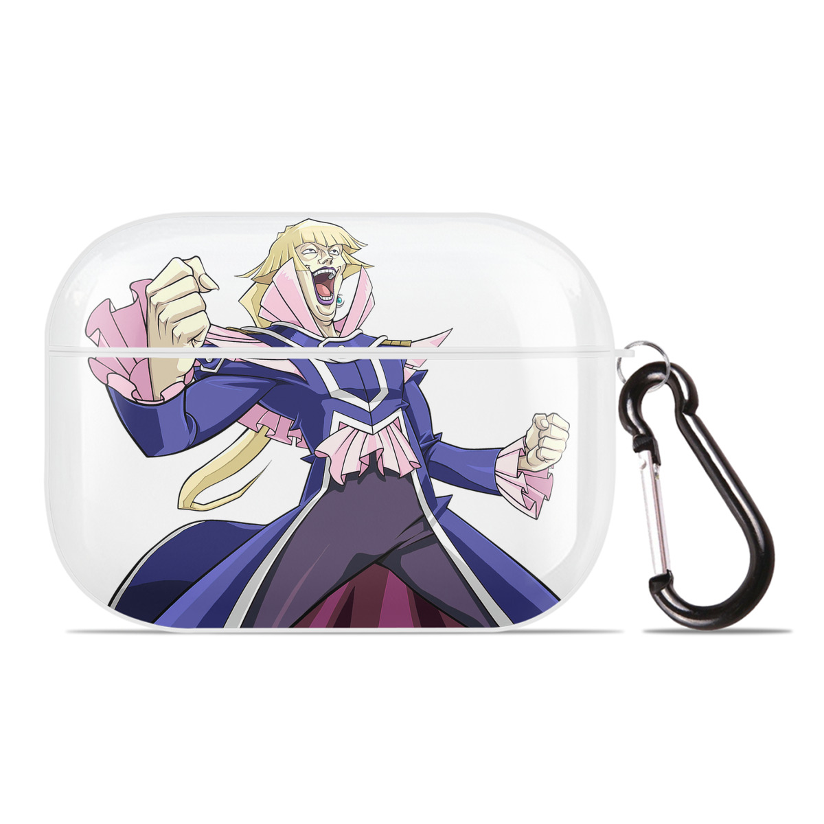 （画像用） 遊☆戯☆王 Yu-Gi-Oh! 【AirPods Pro用】ハードシェル保護ケース 耐衝撃・防指紋・カラビナ付き商品仕様