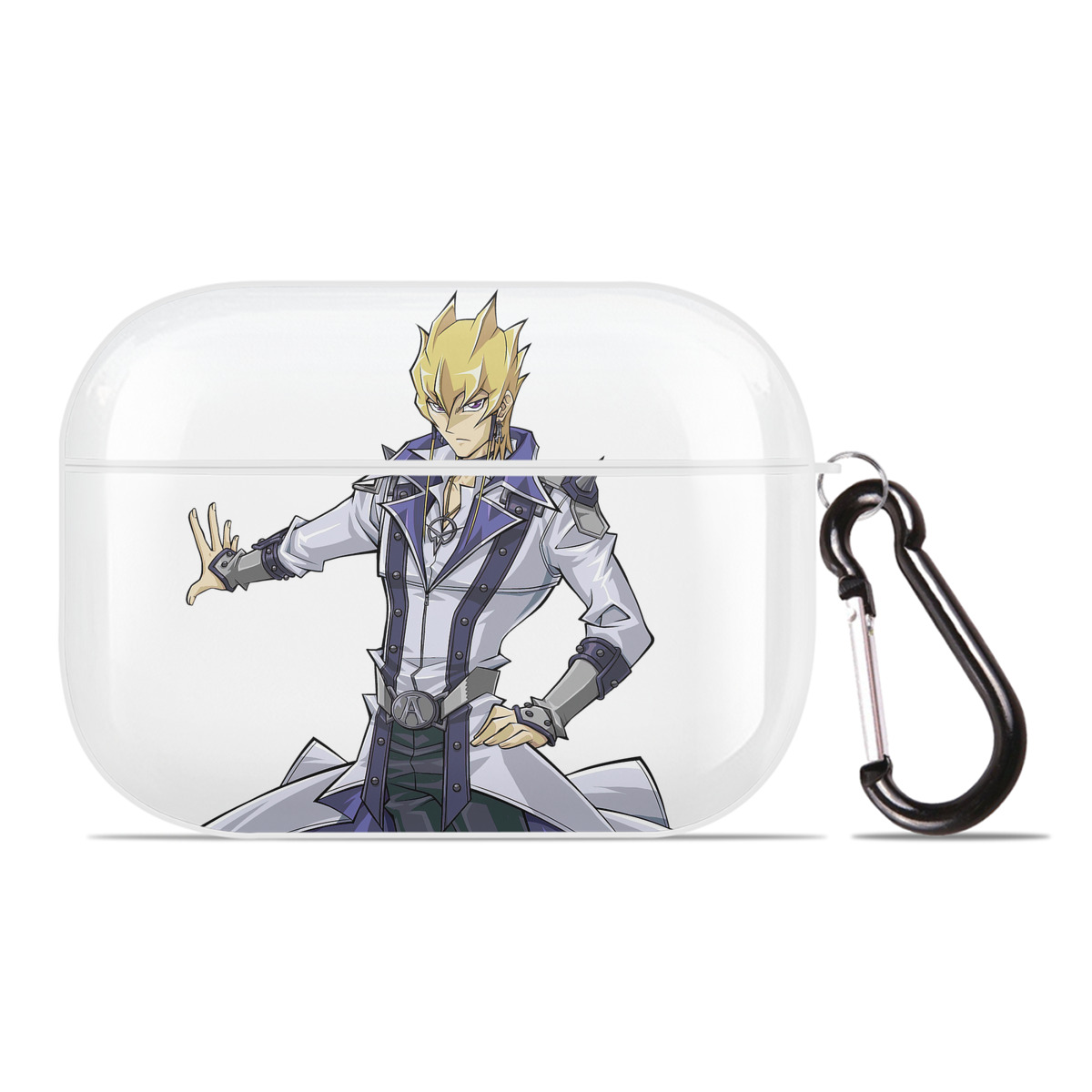 （画像用） 遊☆戯☆王 Yu-Gi-Oh! 【AirPods Pro用】ハードシェル保護ケース 耐衝撃・防指紋・カラビナ付き商品仕様