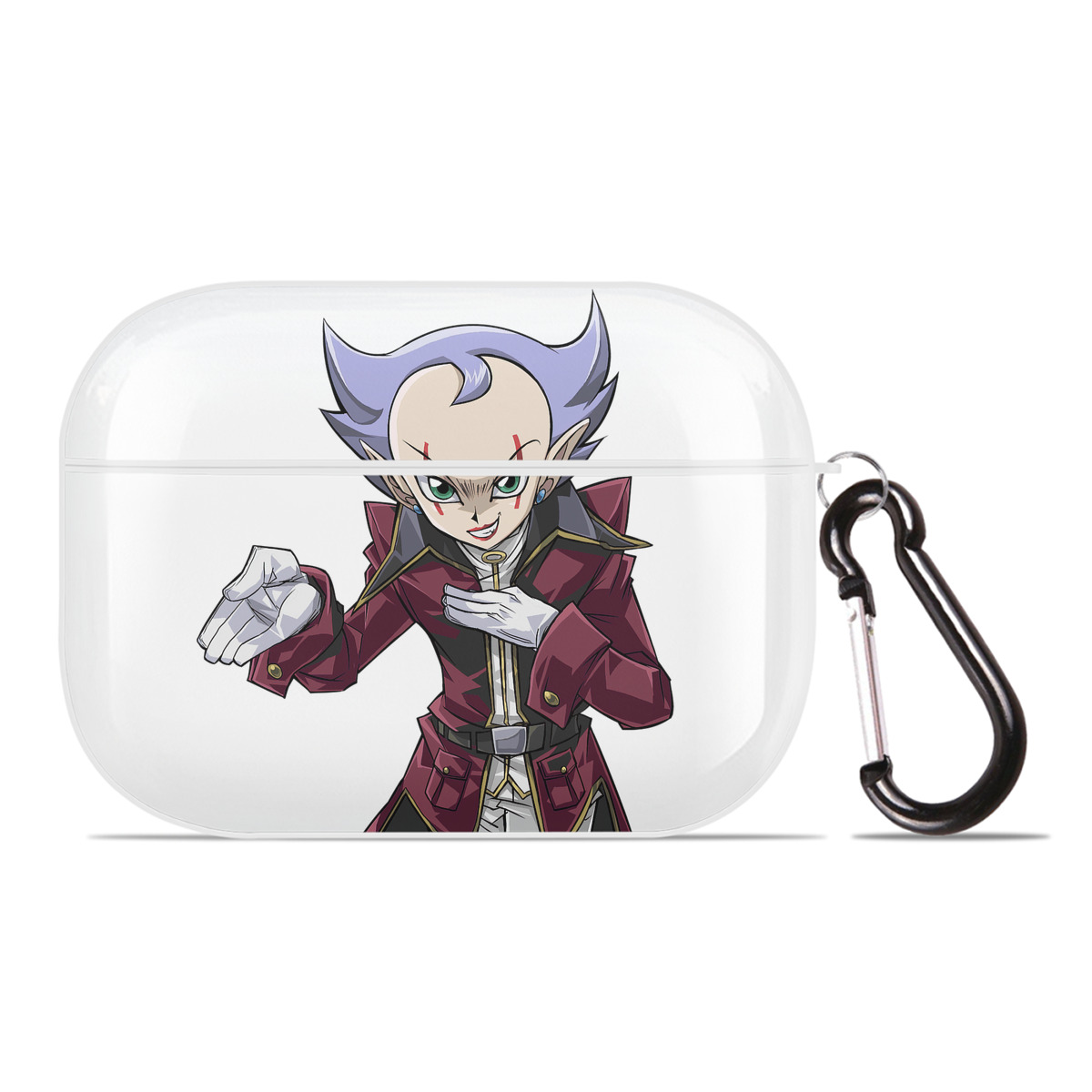 （画像用） 遊☆戯☆王 Yu-Gi-Oh! 【AirPods Pro用】ハードシェル保護ケース 耐衝撃・防指紋・カラビナ付き商品仕様