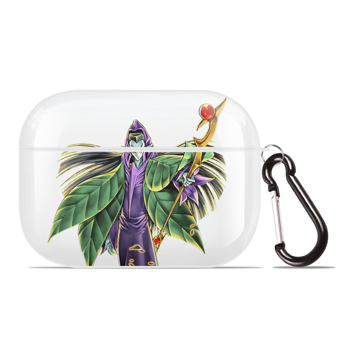 （画像用） 遊☆戯☆王 Yu-Gi-Oh! 【AirPods Pro用】ハードシェル保護ケース 耐衝撃・防指紋・カラビナ付き商品仕様