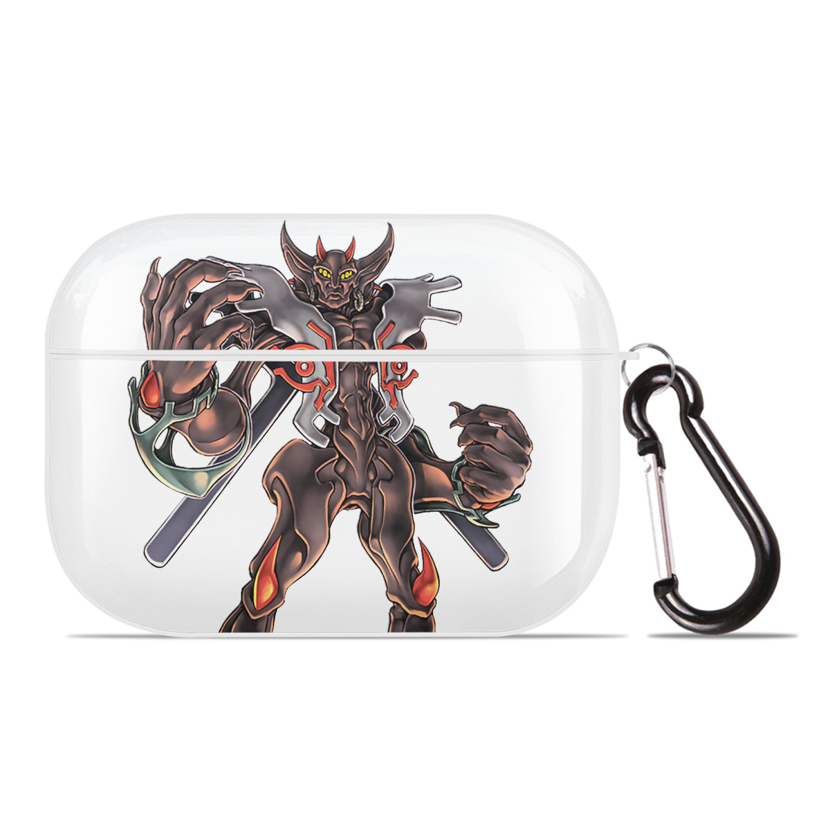 （画像用） 遊☆戯☆王 Yu-Gi-Oh! 【AirPods Pro用】ハードシェル保護ケース 耐衝撃・防指紋・カラビナ付き商品仕様