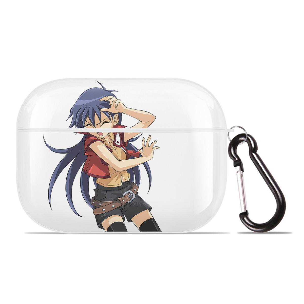 （画像用） 遊☆戯☆王 Yu-Gi-Oh! 【AirPods Pro用】ハードシェル保護ケース 耐衝撃・防指紋・カラビナ付き商品仕様