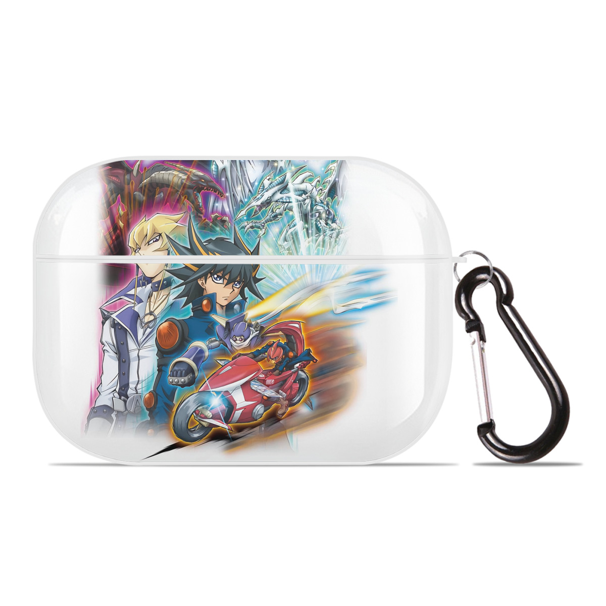 （画像用） 遊☆戯☆王 Yu-Gi-Oh! 【AirPods Pro用】ハードシェル保護ケース 耐衝撃・防指紋・カラビナ付き商品仕様